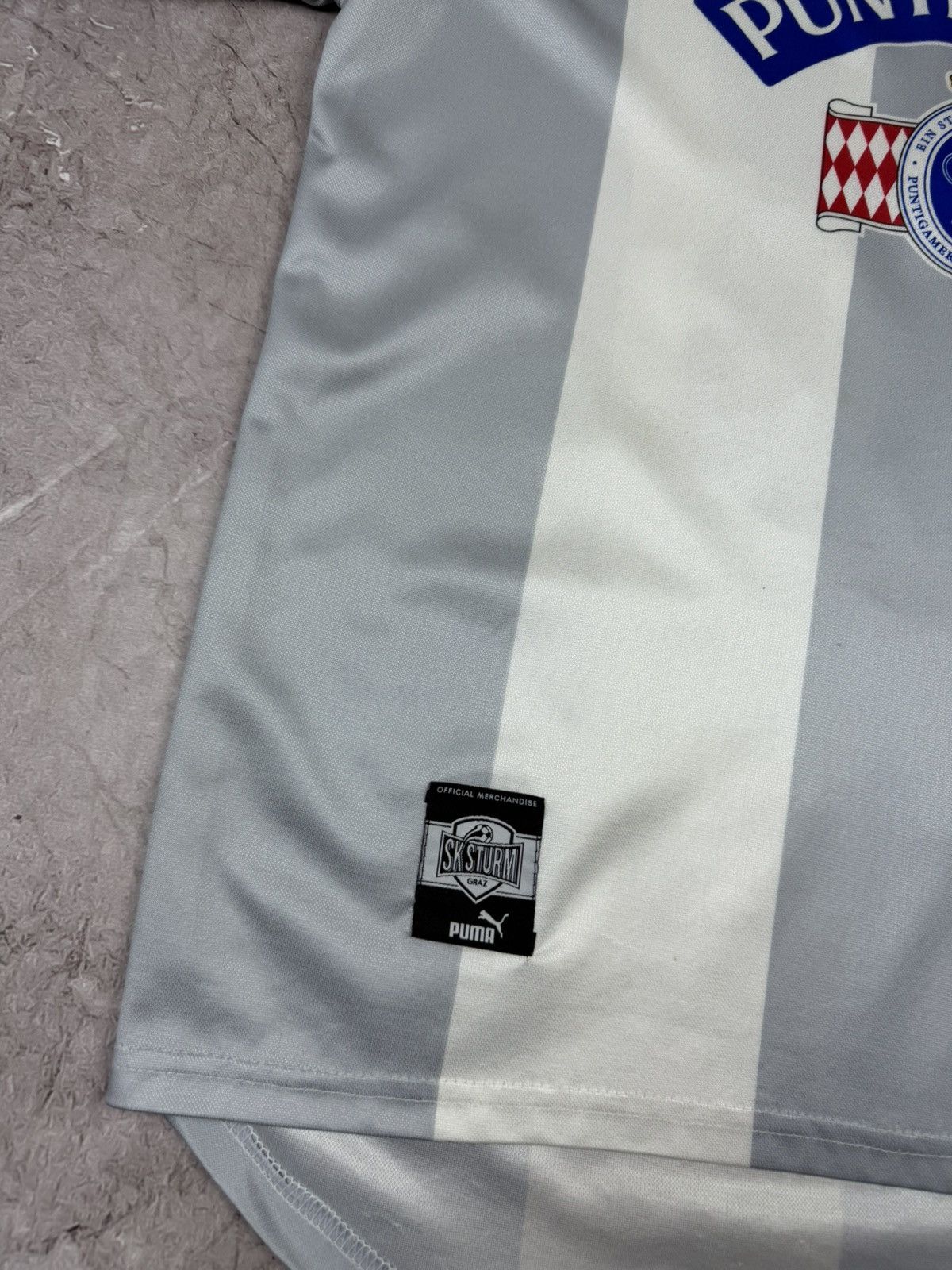 Puma VINTAGE 1998/99 SK STURM GRAZ PUMA AWAY JERSEY - #18 SCHOPP Size US S / EU 44-46 / 1 - 14 Thumbnail