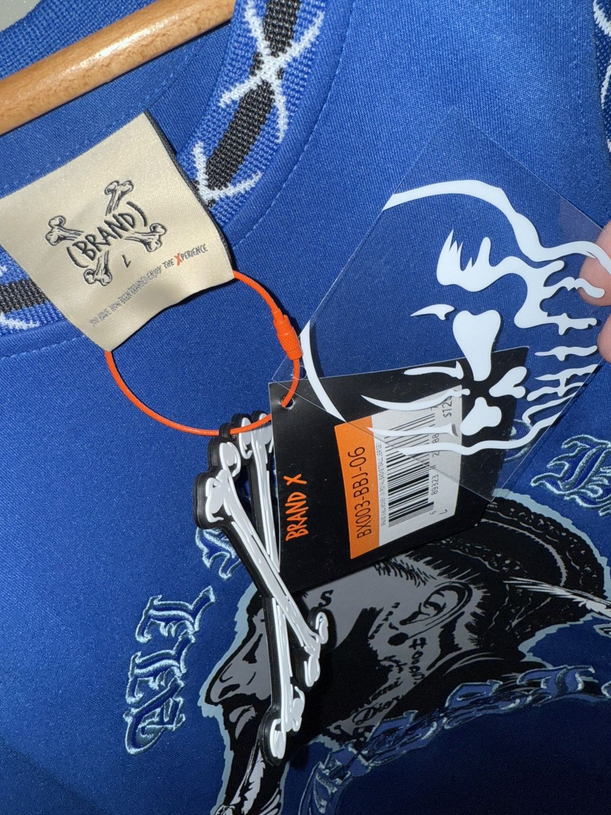 Rap Tees Brand X NIPSEY HUSSLE tribute jersey, New Old Stock! Large Size US L / EU 52-54 / 3 - 9 Thumbnail