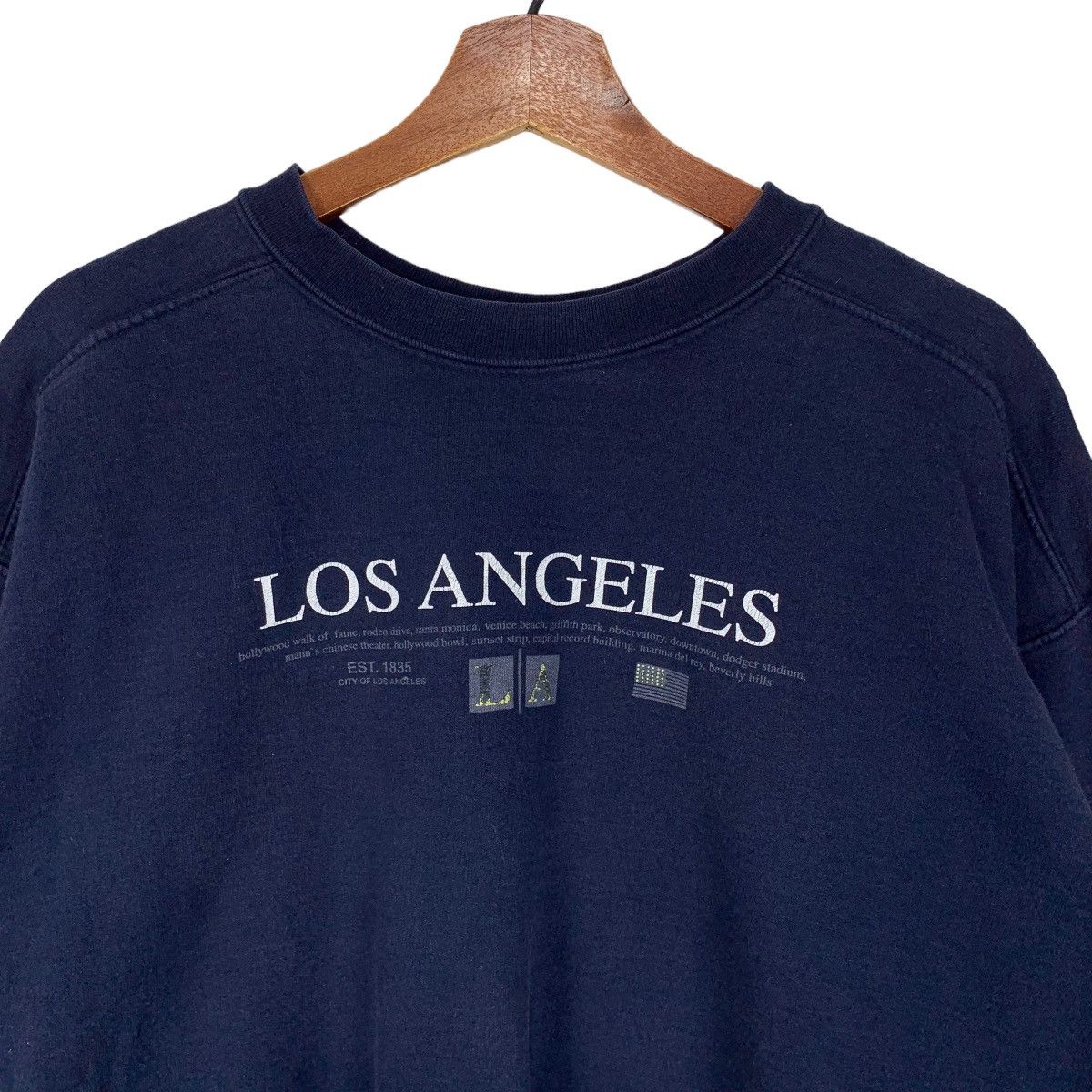 Vintage Vintage Tuf Threads Los Angeles Crewneck Sweatshirt Size US M / EU 48-50 / 2 - 2 Thumbnail