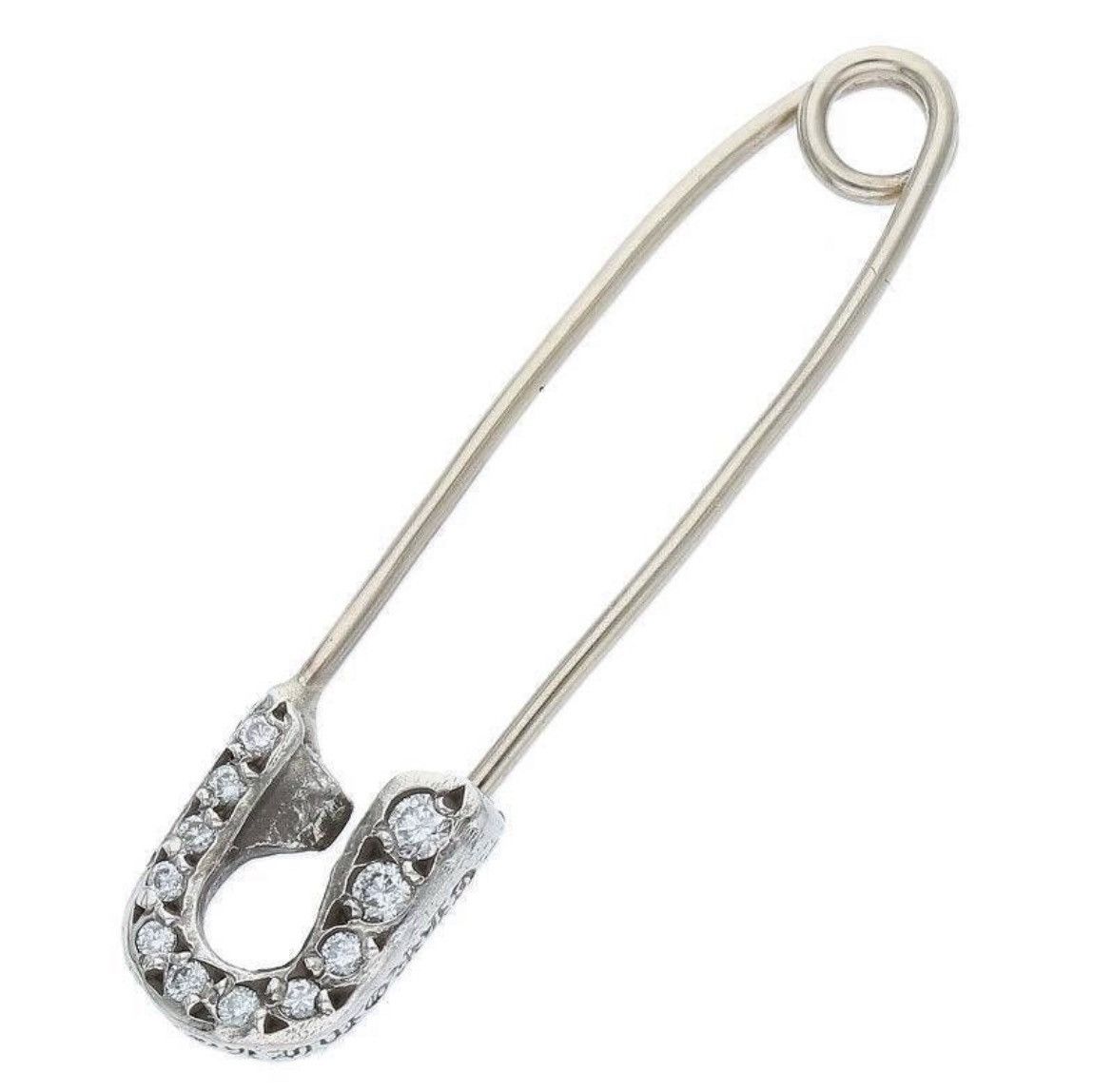 【Chrome Hearts】diamond pendant safety pin【ランク:A】 Chrome Hearts Diamond Safety Pin Necklace – Justin Reed