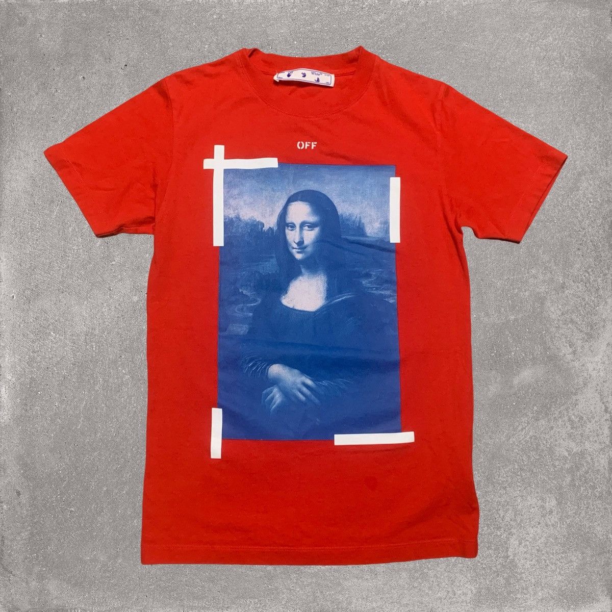 Off-White Off White Small Mona Lisa Arrows Red Tee Virgil Abloh Size US S / EU 44-46 / 1 - 1 Thumbnail