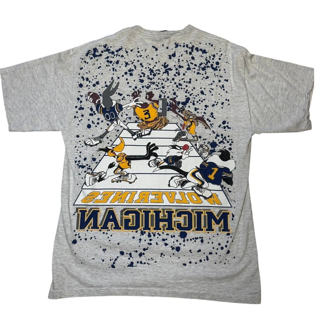Signal Sport Vintage Michigan Wolverines Looney Tunes T Shirt XL 90s Size US XL / EU 56 / 4 - 2 Thumbnail