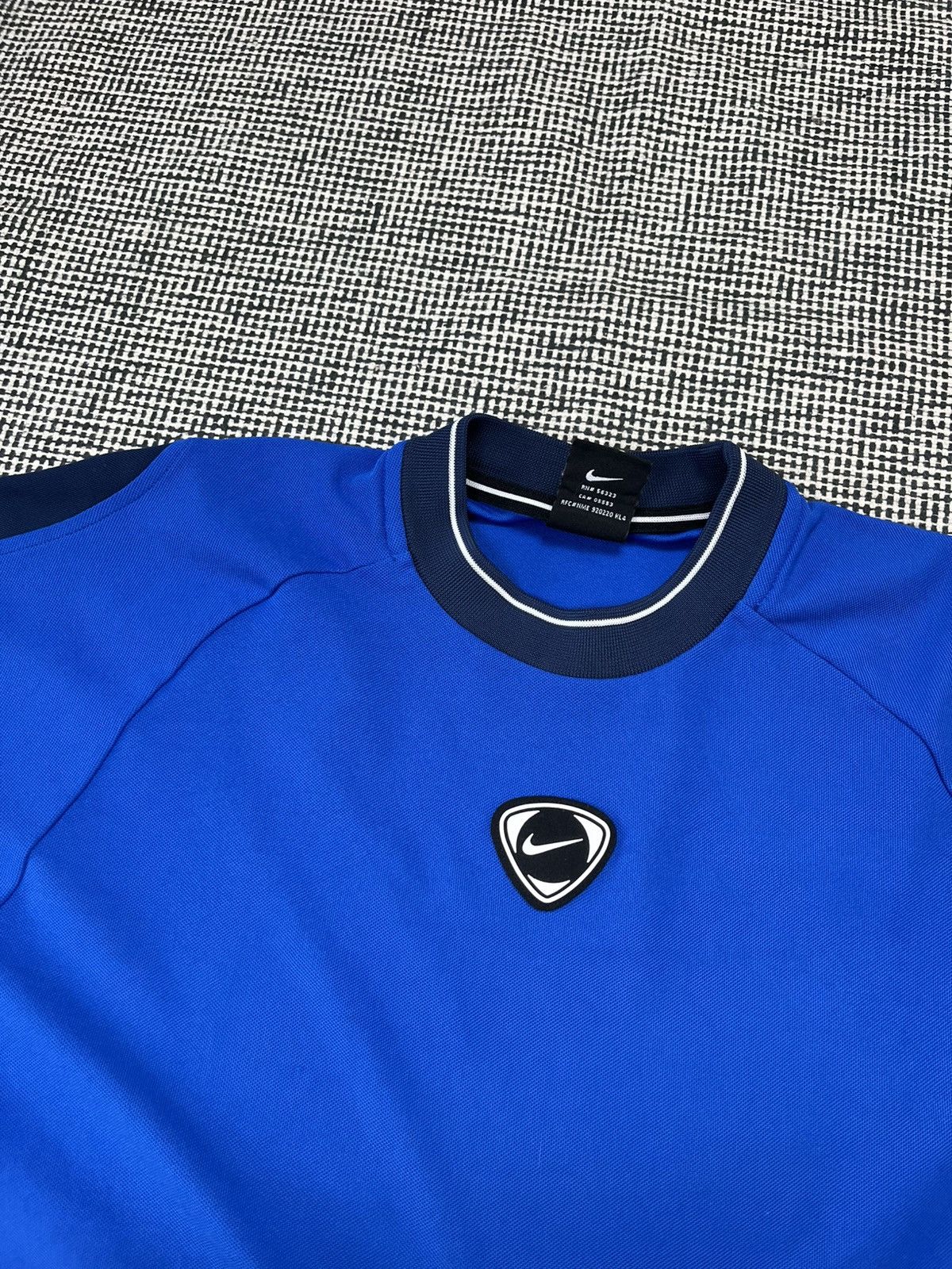 Nike × Vintage 90s Nike center swoosh vintage soccer jersey blokecore Size US S / EU 44-46 / 1 - 2 Thumbnail