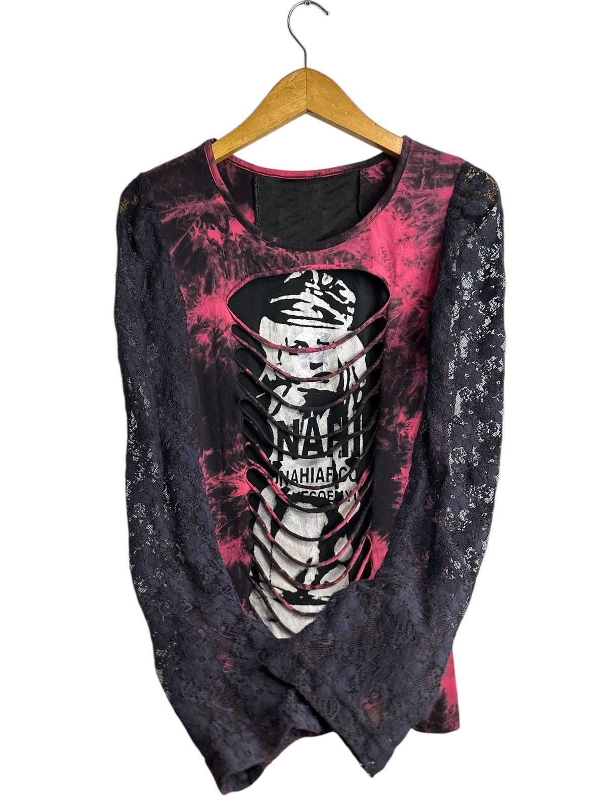 Japanese Brand UNDEFINED DISTRESSED LONG SLEEVE TEE HYSTERIC LGB STYLE Size XS / US 0-2 / IT 36-38 - 8 Thumbnail