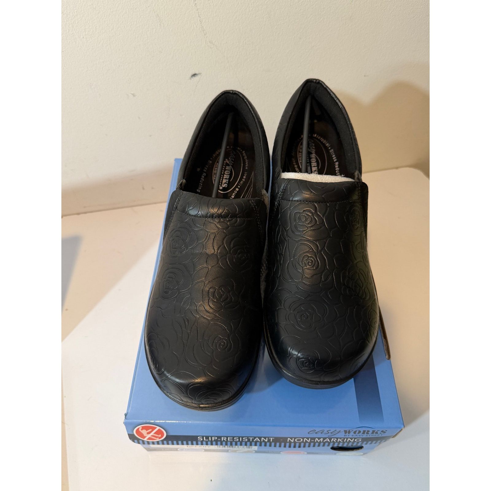 Other Easy Works By Easy Street Clogs Tiffany black rose emboss 12 Size US 12 / IT 42 - 1 Thumbnail