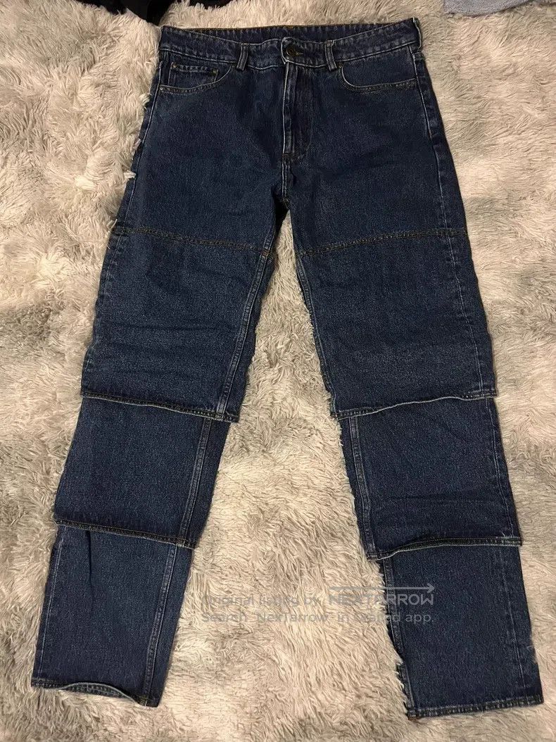 Y/Project Y/PROJECT Size 34 Multilayer folding jeans Size US 34 / EU 50 - 2 Thumbnail