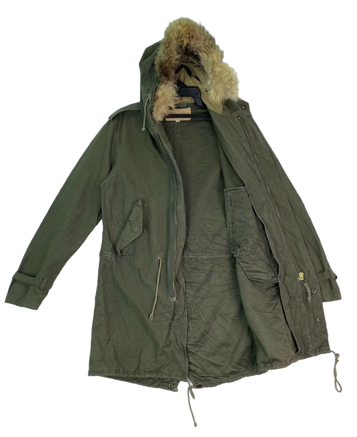 迷彩 切り替え military parka Original U.S. WWII Mountain Troops Parka with Coyote Fur