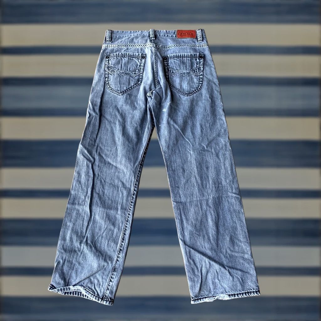 Coogi VINTAGE COOGI Denim Jeans Mens 34x34 Distressed Grunge Cyber Emo - 90s Bootcut Jeans Mens Size US 35 - 1 Thumbnail