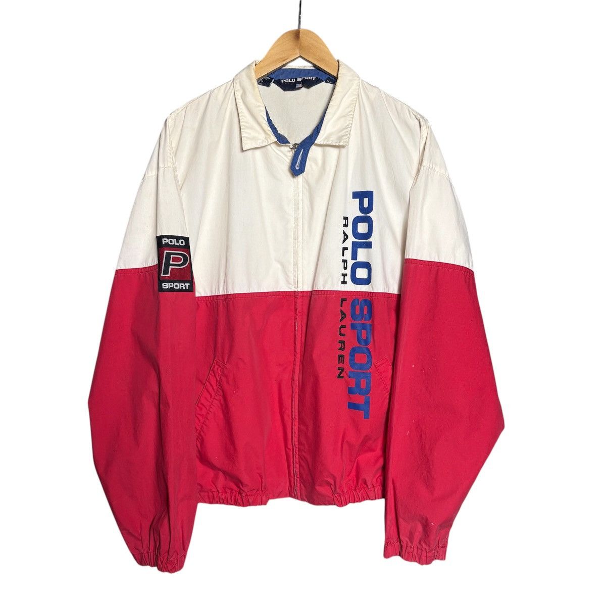 Polo Ralph Lauren × Vintage Vintage 90s Polo Sport Ralph Lauren Logo Bomber Jacket Size US XL / EU 56 / 4 - 1 Thumbnail