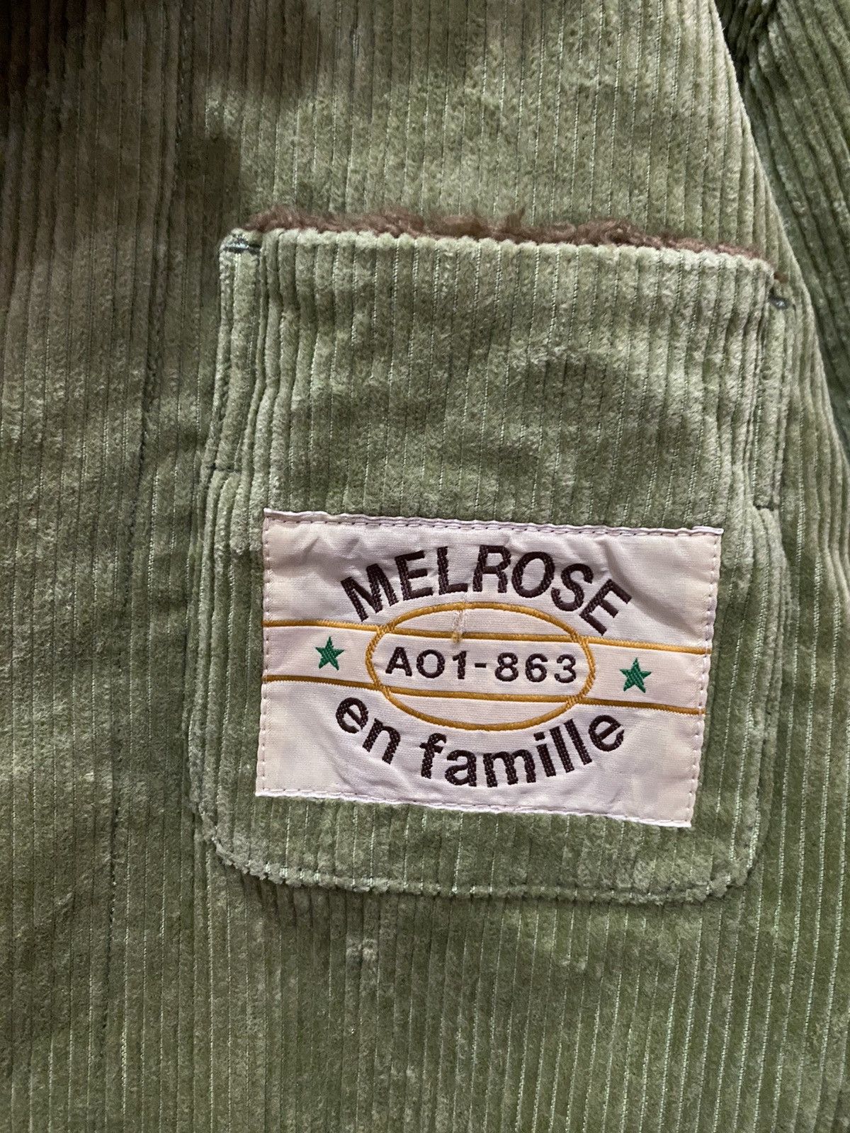 Melrose Vintage Melrose en Famille Green Corduroy Sherpa-Line Jacket Size US M / EU 48-50 / 2 - 6 Thumbnail