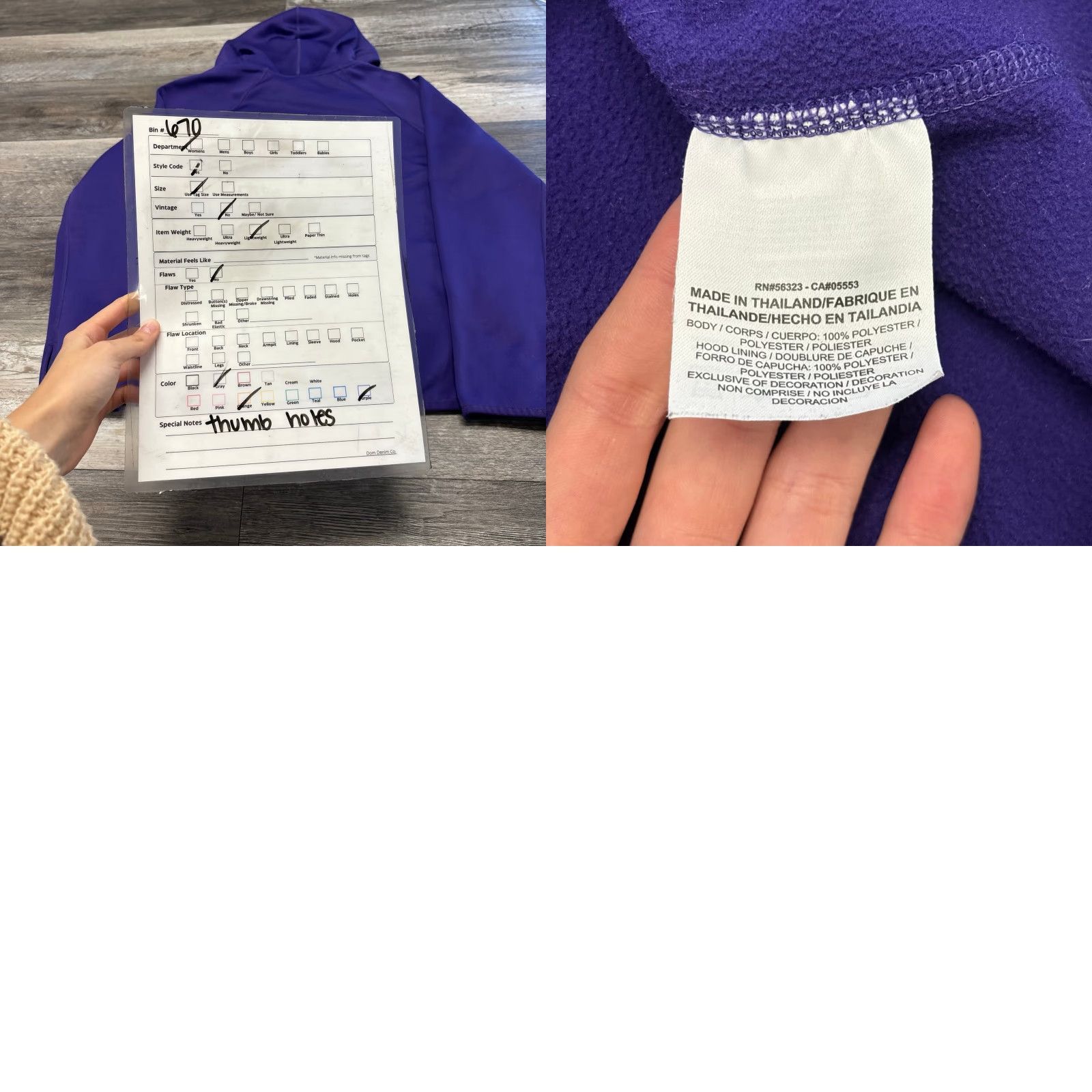 Nike Nike Therma-Fit Purple Orange Womens M Big Swoosh Hooded Sweatshirt Size M / US 6-8 / IT 42-44 - 8 Thumbnail