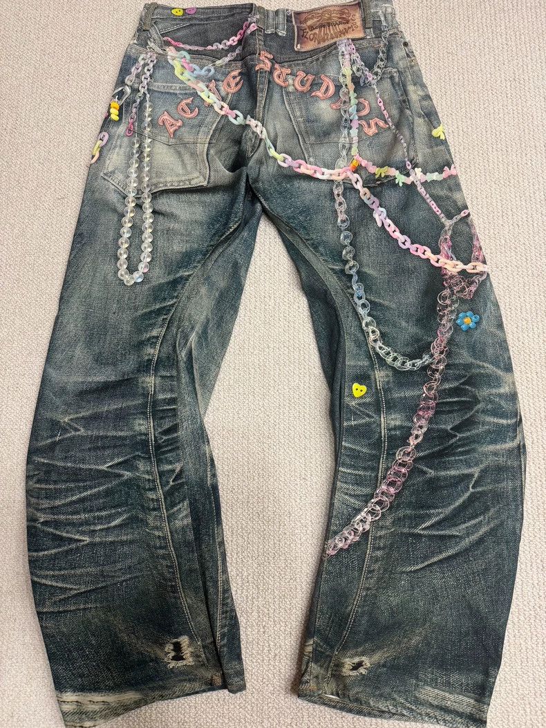 Acne Studios Acne Studios Candy printed curved knife pants Size US 34 / EU 50 - 2 Thumbnail