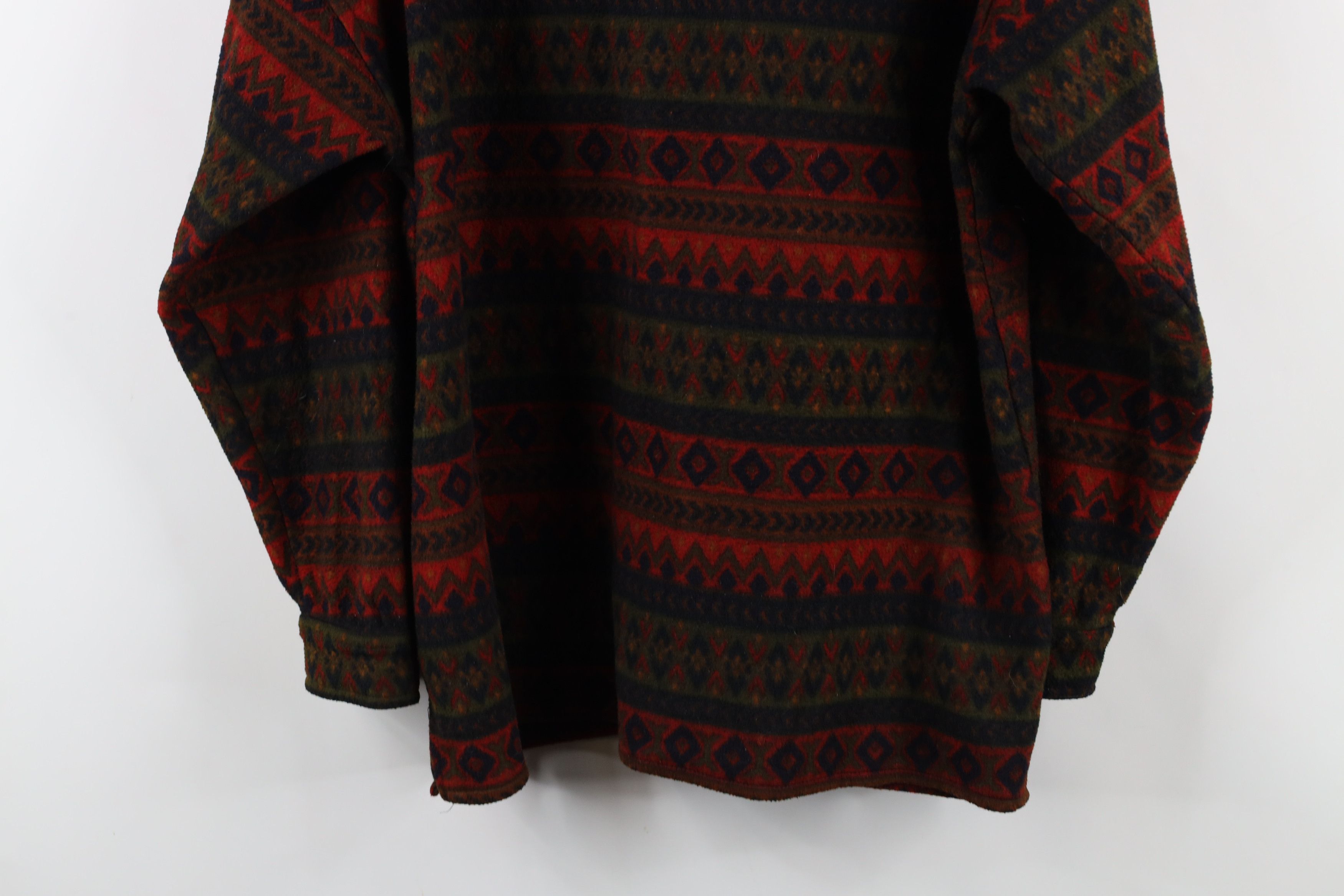 Vintage Vintage 90s Streetwear Rainbow Fair Isle Fleece Shirt Jacket Size US M / EU 48-50 / 2 - 10 Thumbnail