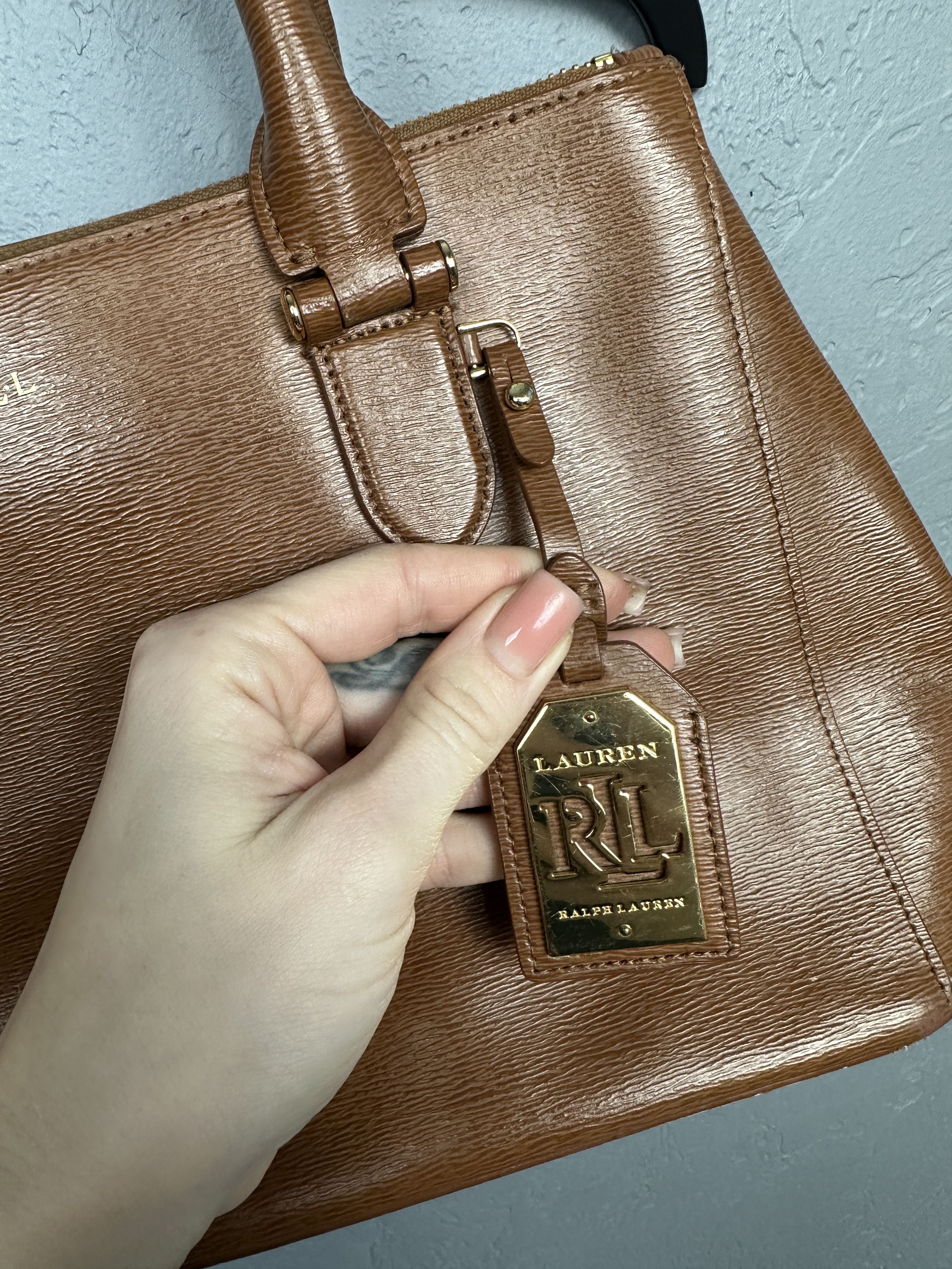 Lauren Ralph Lauren Polo Ralph Lauren Cow Leather Bag Handbag Size ONE SIZE - 3 Thumbnail