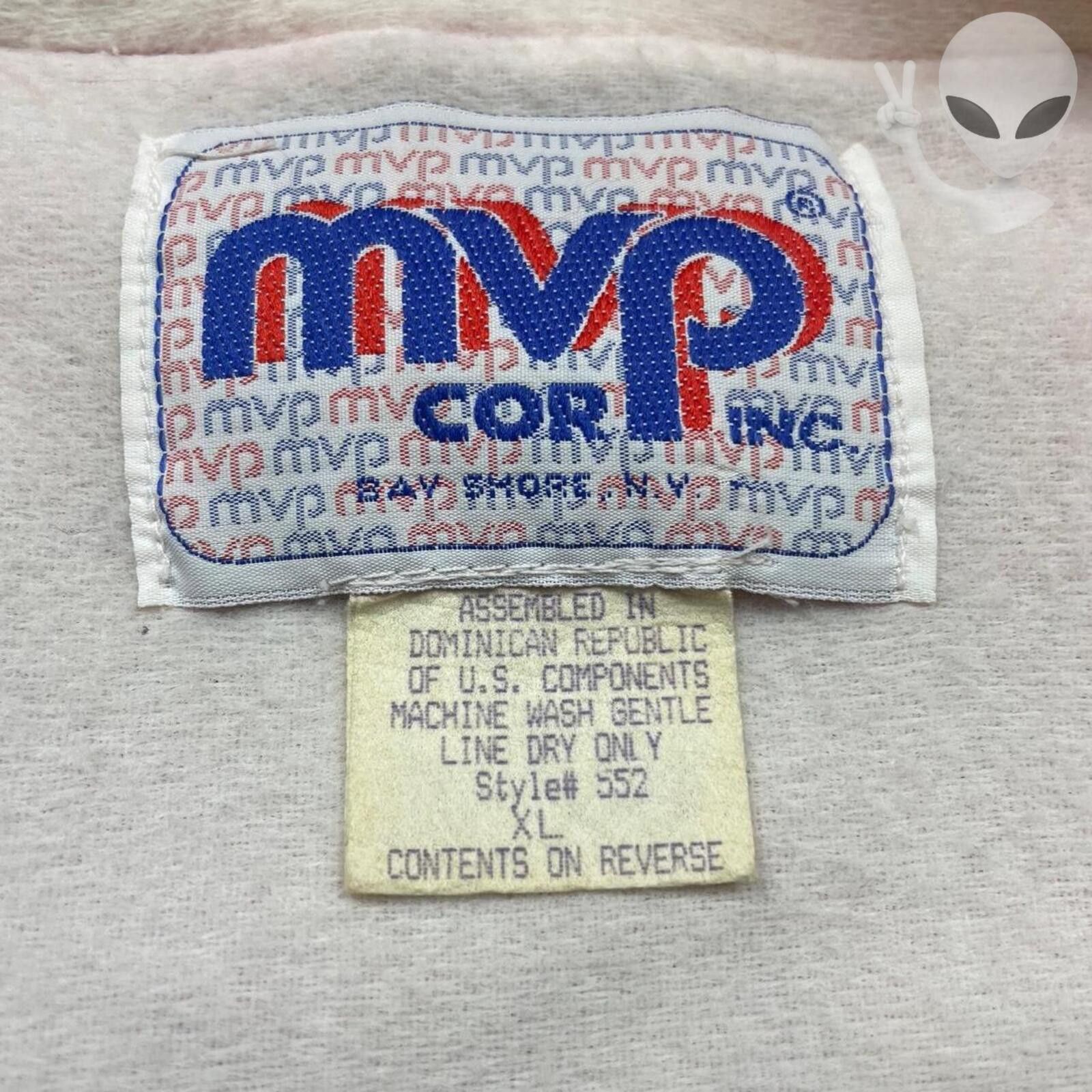 Mvp MVP Varsity Bomber Jacket Extra Large Red Silk Satin 80s USA Size US XL / EU 56 / 4 - 3 Thumbnail