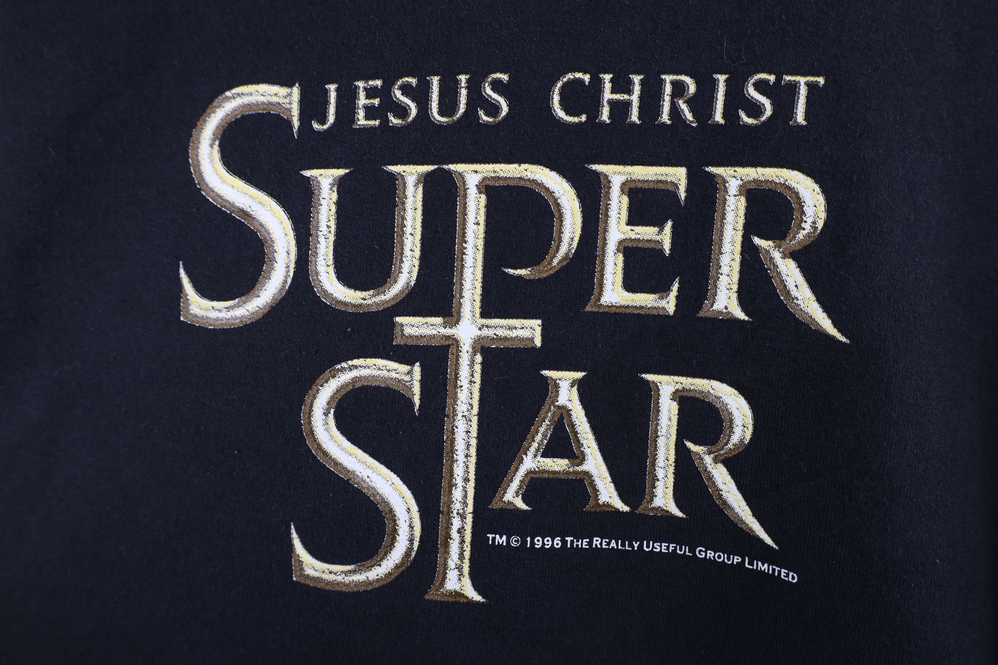 Vintage Vintage 90s Out Jesus Christ Super Star Play Hoodie Black Size US M / EU 48-50 / 2 - 5 Thumbnail