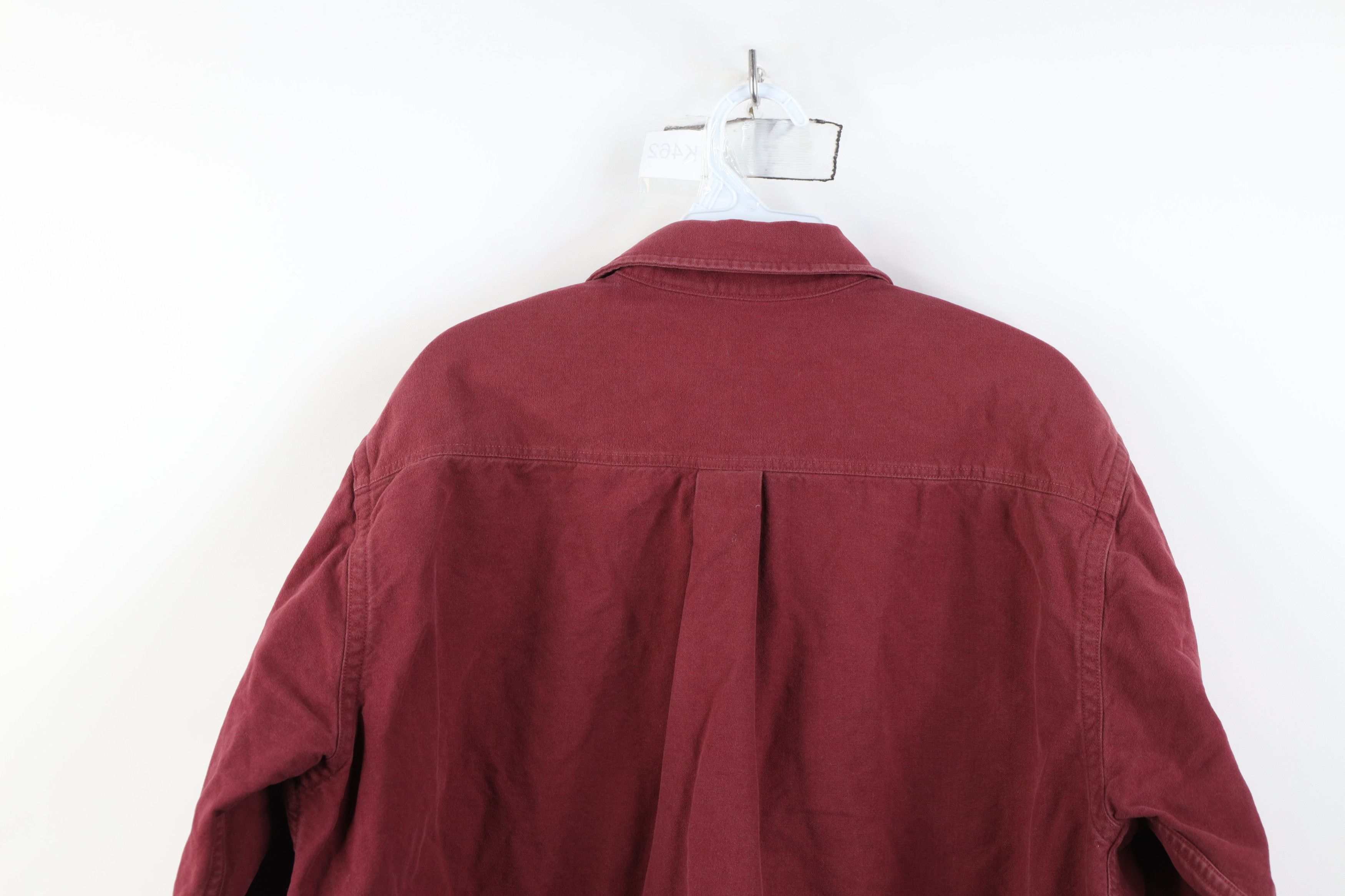 L.L. Bean Vintage LL Bean Chamois Cloth Collared Button Shirt Red Size US L / EU 52-54 / 3 - 13 Thumbnail