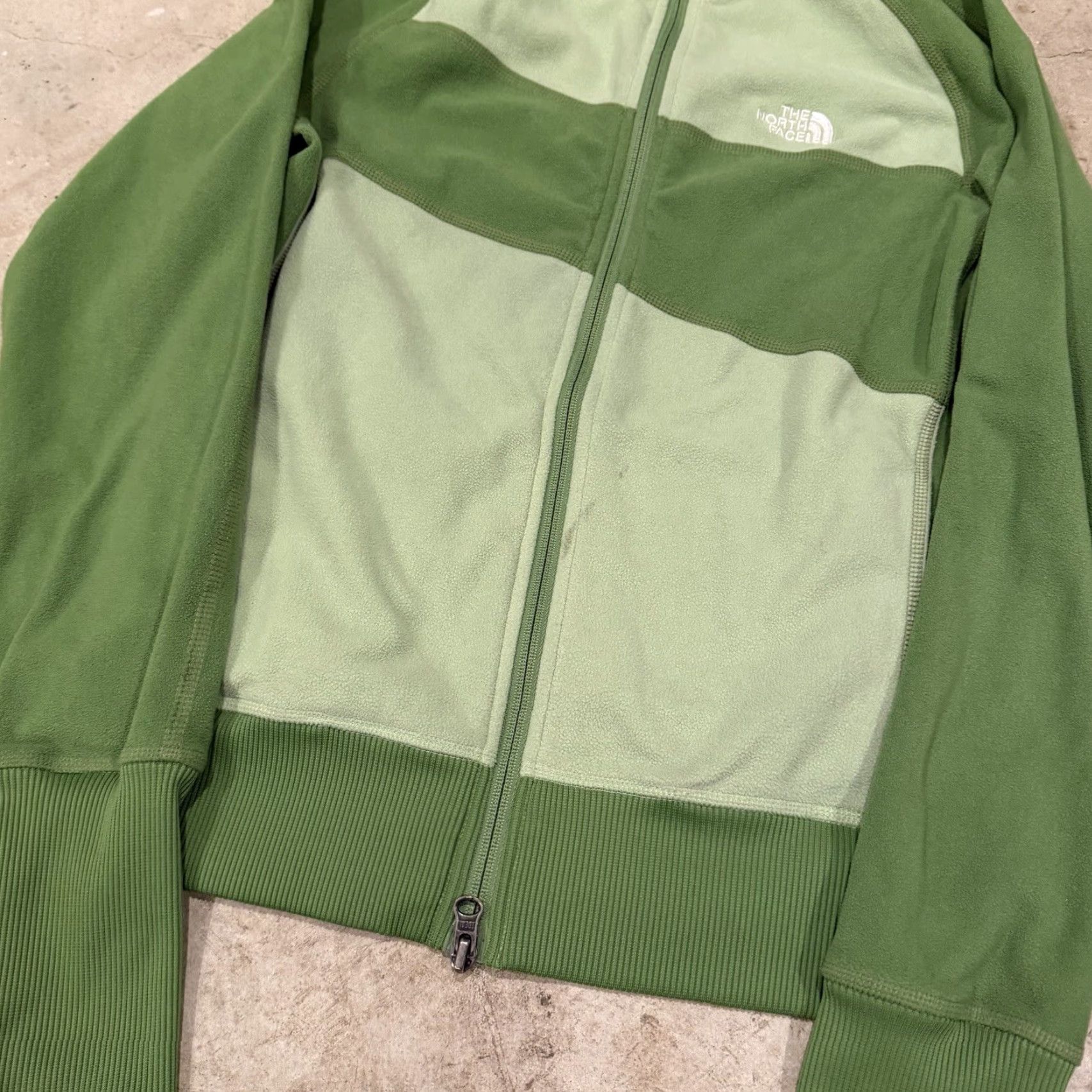 The North Face The North Face Womens Medium Full Zip Fleece Jacket Green Color block Logo Jacket Size M / US 6-8 / IT 42-44 - 5 Thumbnail