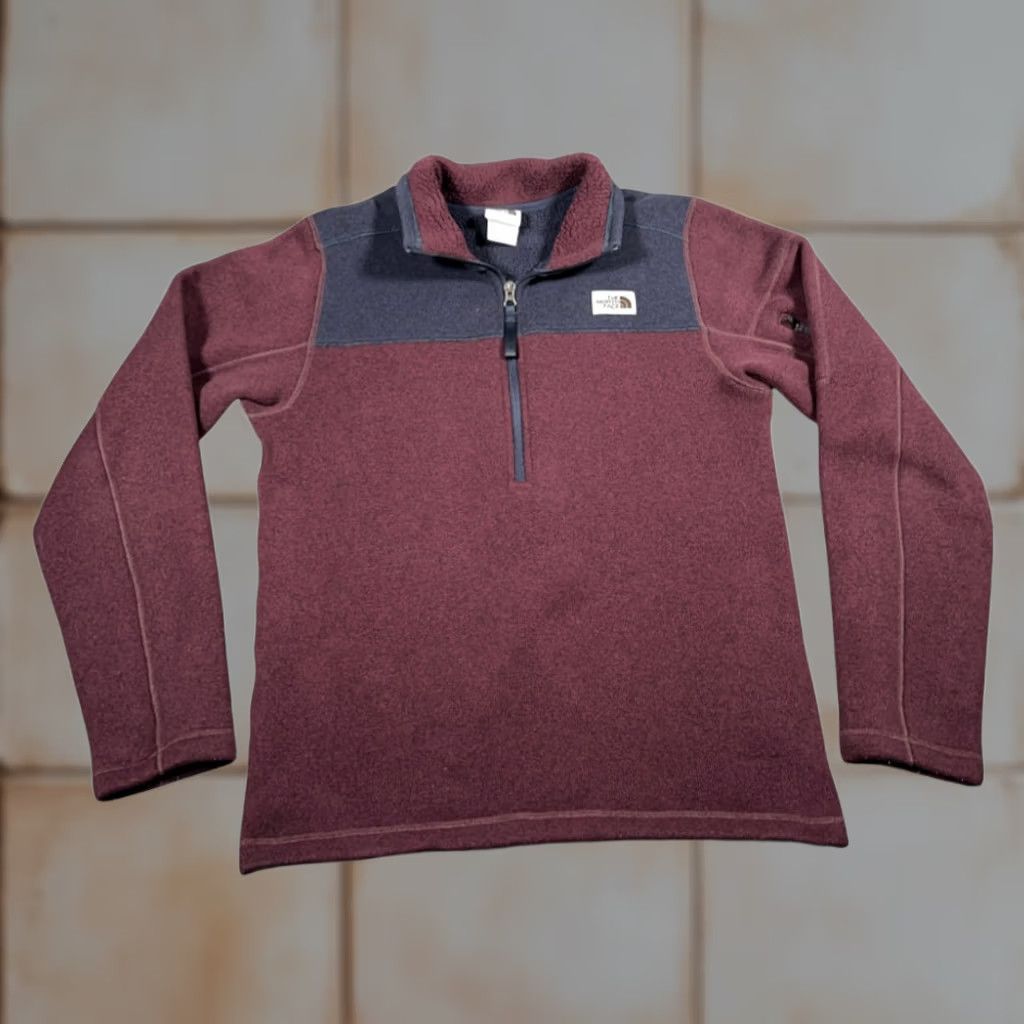 The North Face The North Face Gordon Lyons Sweater Adult SMALL Red Blue Fleece Pullover Half Zip Size US S / EU 44-46 / 1 - 1 Thumbnail