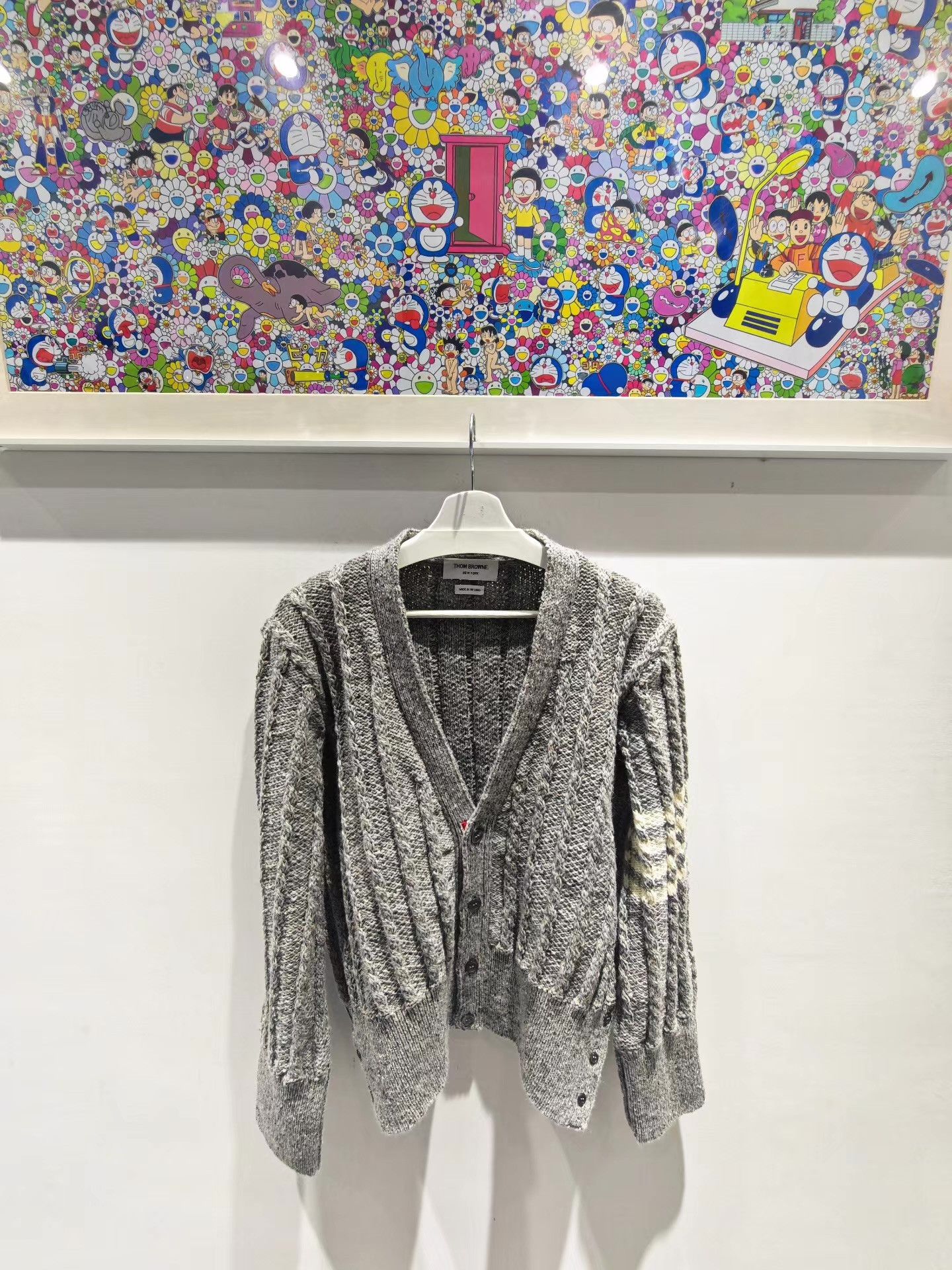 Thom Browne Thom Browne TB Chunky Knit Wool Cardigan Q15 Size US L / EU 52-54 / 3 - 1 Thumbnail