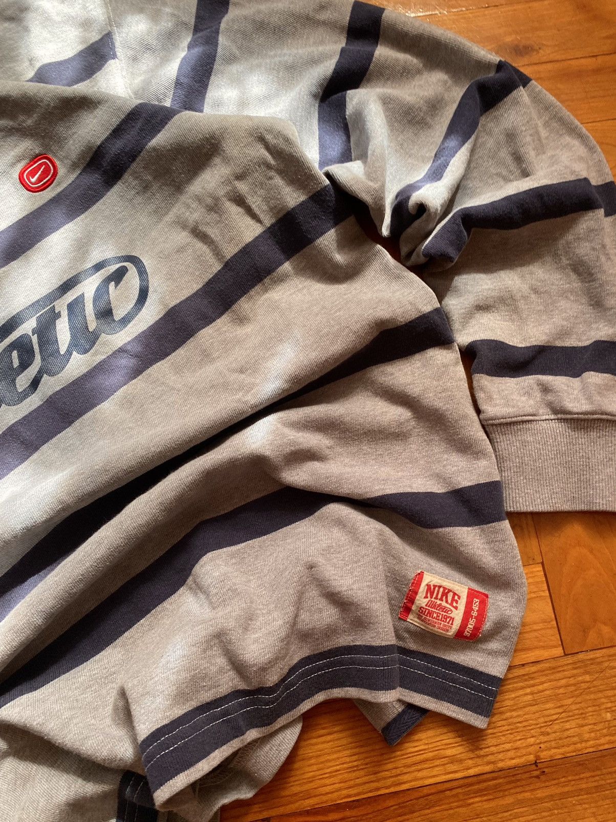 Nike Vintage 90s Stripped Nike Jersey Size US L / EU 52-54 / 3 - 6 Thumbnail