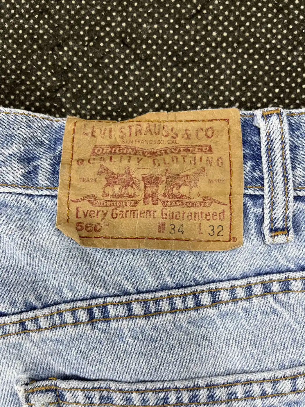Levi's × Vintage Vintage Levi's 560 Stone Wash Jeans - J733 Size US 34 / EU 50 - 11 Thumbnail