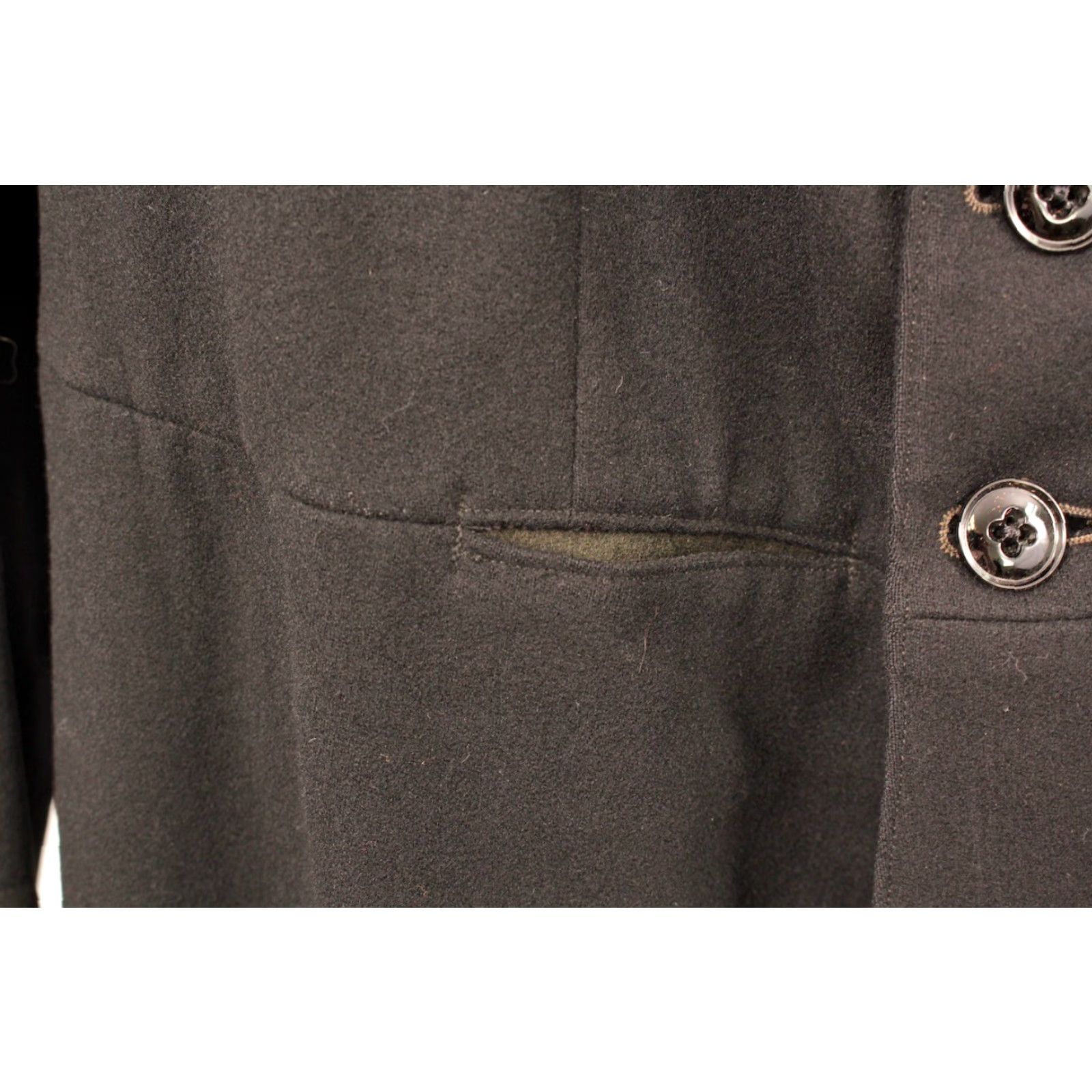 Vintage VTG Edwardian Frock Coat Mens M Black Wool 1900s 1900s Edwardian Antique Coat Size US M / EU 48-50 / 2 - 6 Thumbnail