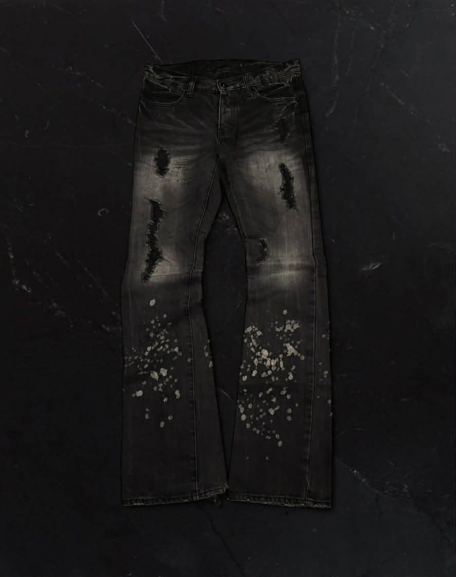 Japanese Brand Fuga Splatter denim Size US 32 / EU 48 - 1 Thumbnail