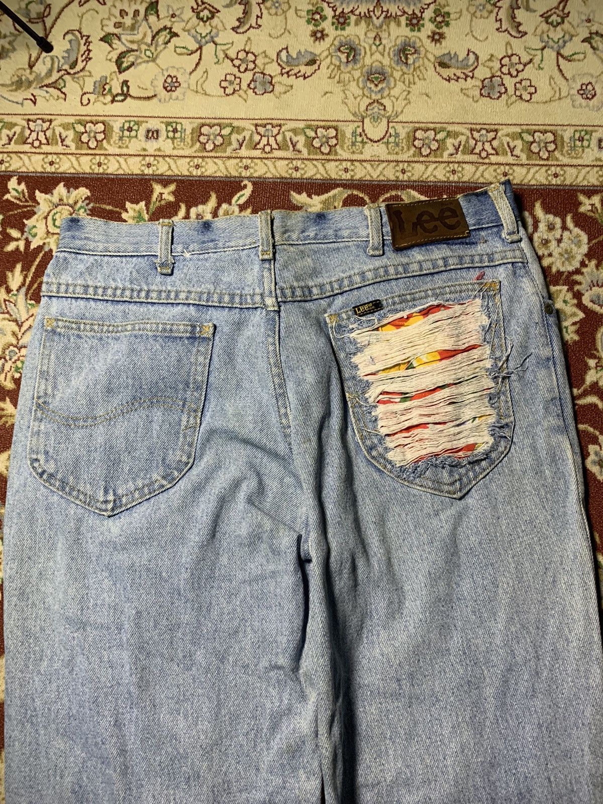 Lee 90s LEE SAMPLE BORO SASHIKO PANT RARE Size US 32 / EU 48 - 18 Thumbnail