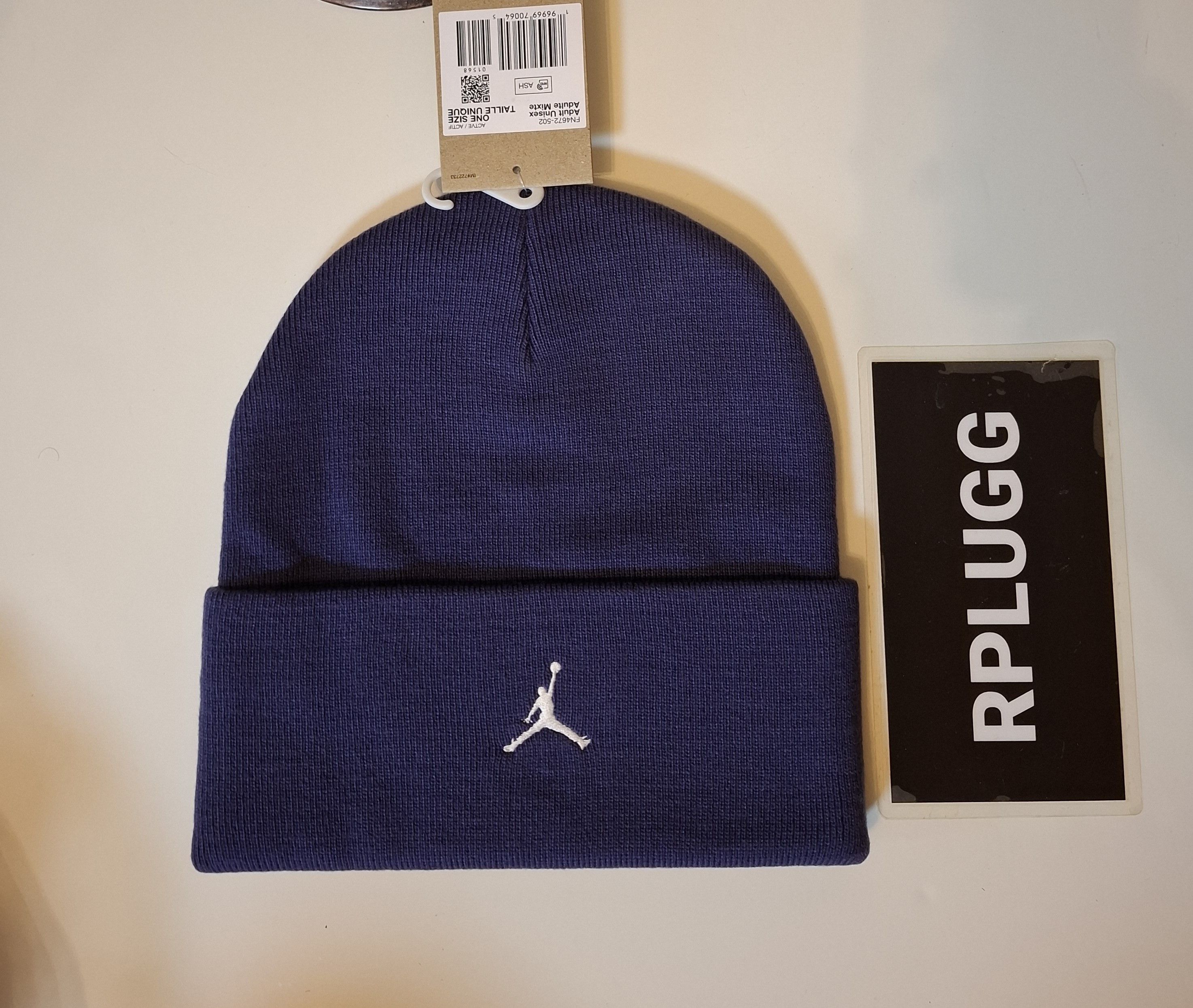 Jordan Brand Nike U Jordan PEAK BEANIE Purple Size ONE SIZE - 1 Thumbnail