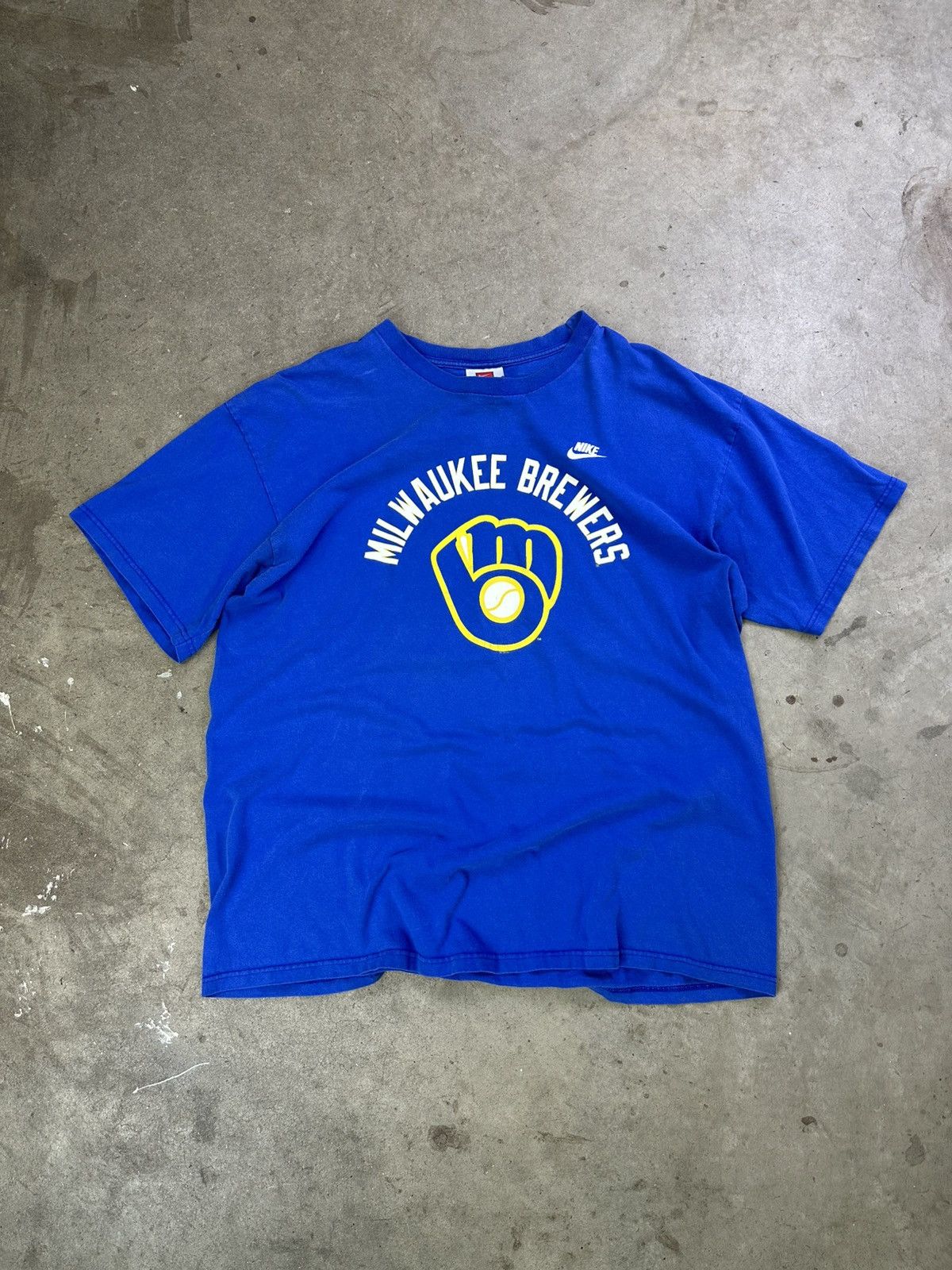 Nike × Vintage vintage nike milwaukee brewers baseball y2k graphic tee Size US XL / EU 56 / 4 - 1 Thumbnail