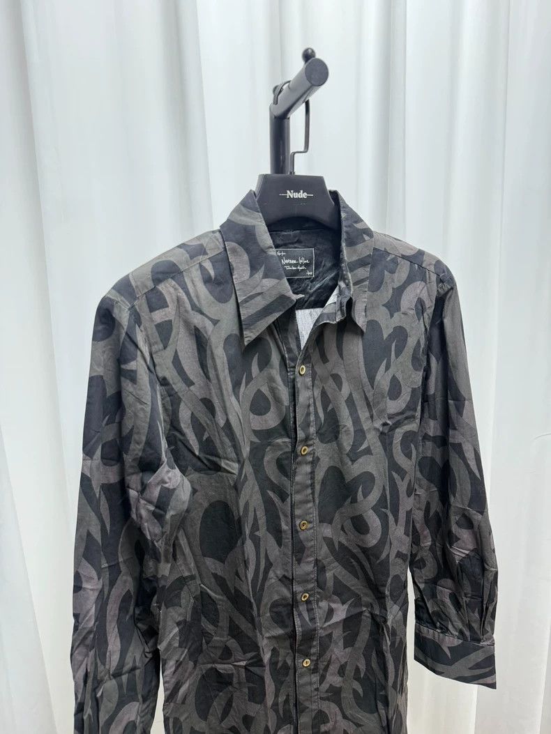 Number (N)ine Number (N)ine 04SS Thorns Long Shirt Size US XL / EU 56 / 4 - 4 Thumbnail