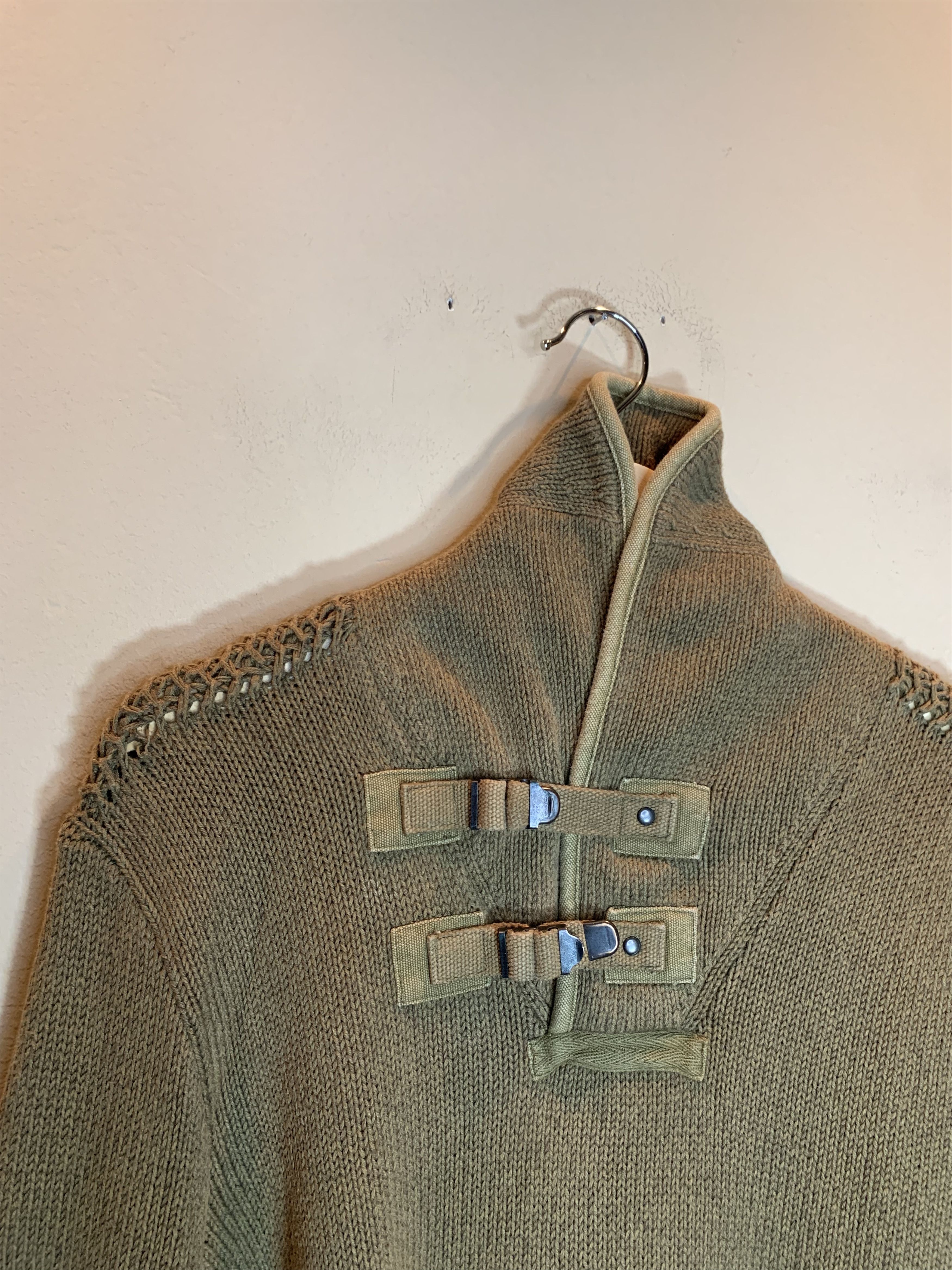 Polo Ralph Lauren RARE* Vintage Polo Ralph Lauren Military Buckle Knit Sweater Size US M / EU 48-50 / 2 - 8 Thumbnail
