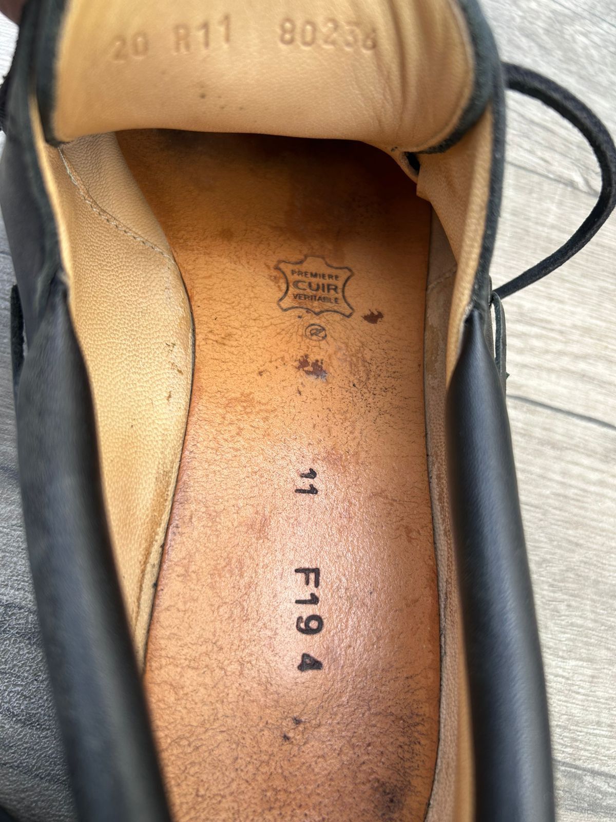 Paraboot Paraboot Chimey/Jannu Derby Black Leather shoes Sz 11 UK Size US 12 / EU 45 - 10 Thumbnail
