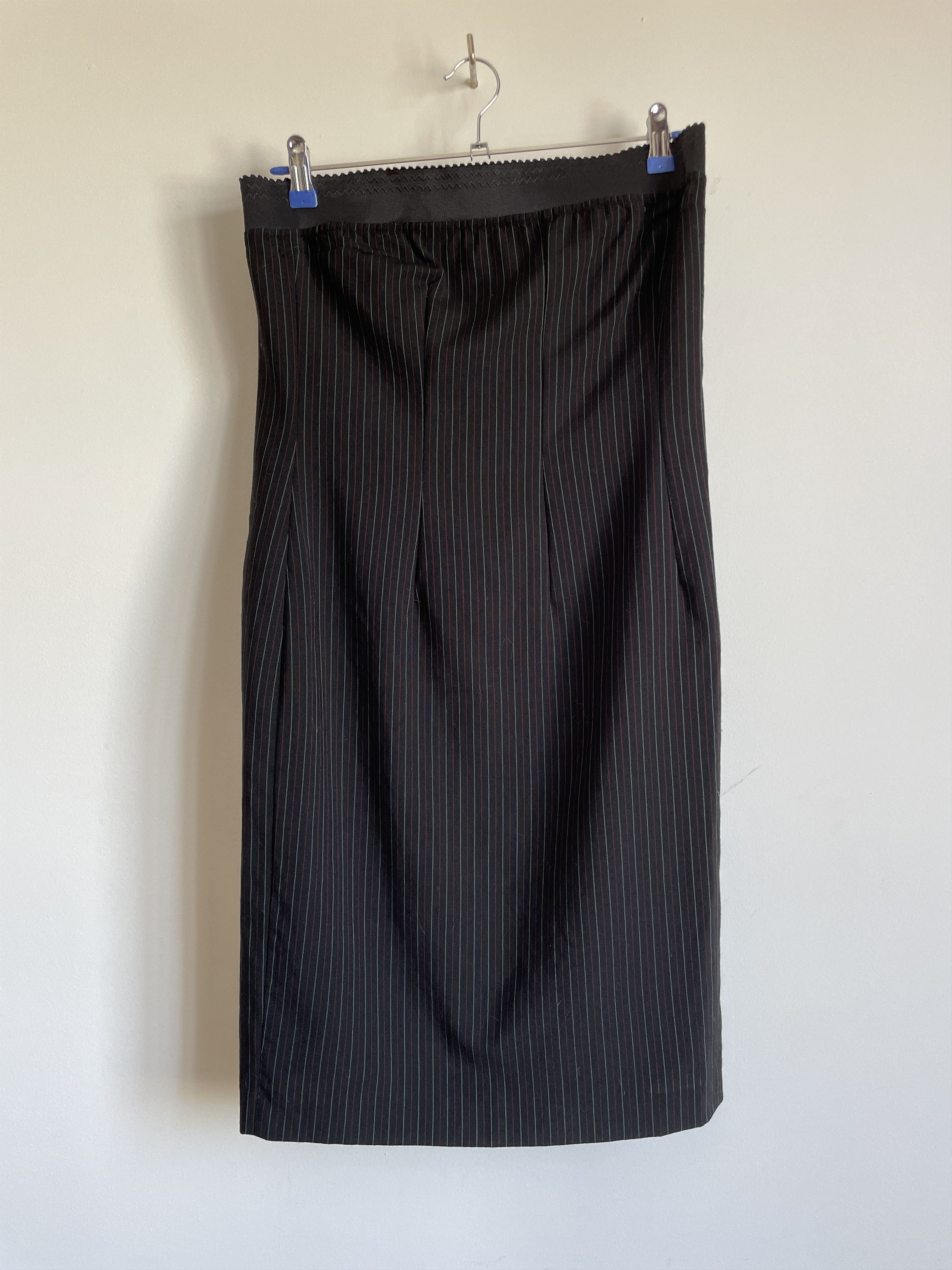 Dolce & Gabbana Dolce & Gabbana Vintage High-Waisted Pinstripe Skirt Size 32" / US 10 / IT 46 - 2 Thumbnail