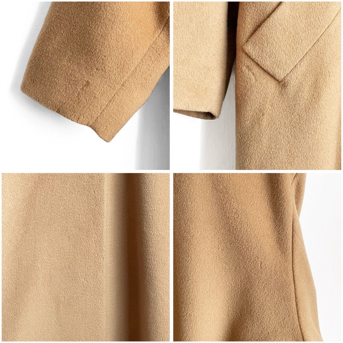 Celine Vintage Celine Paris Camel Wool Coat Single Breasted Iconic Size XL / US 12-14 / IT 48-50 - 21 Thumbnail