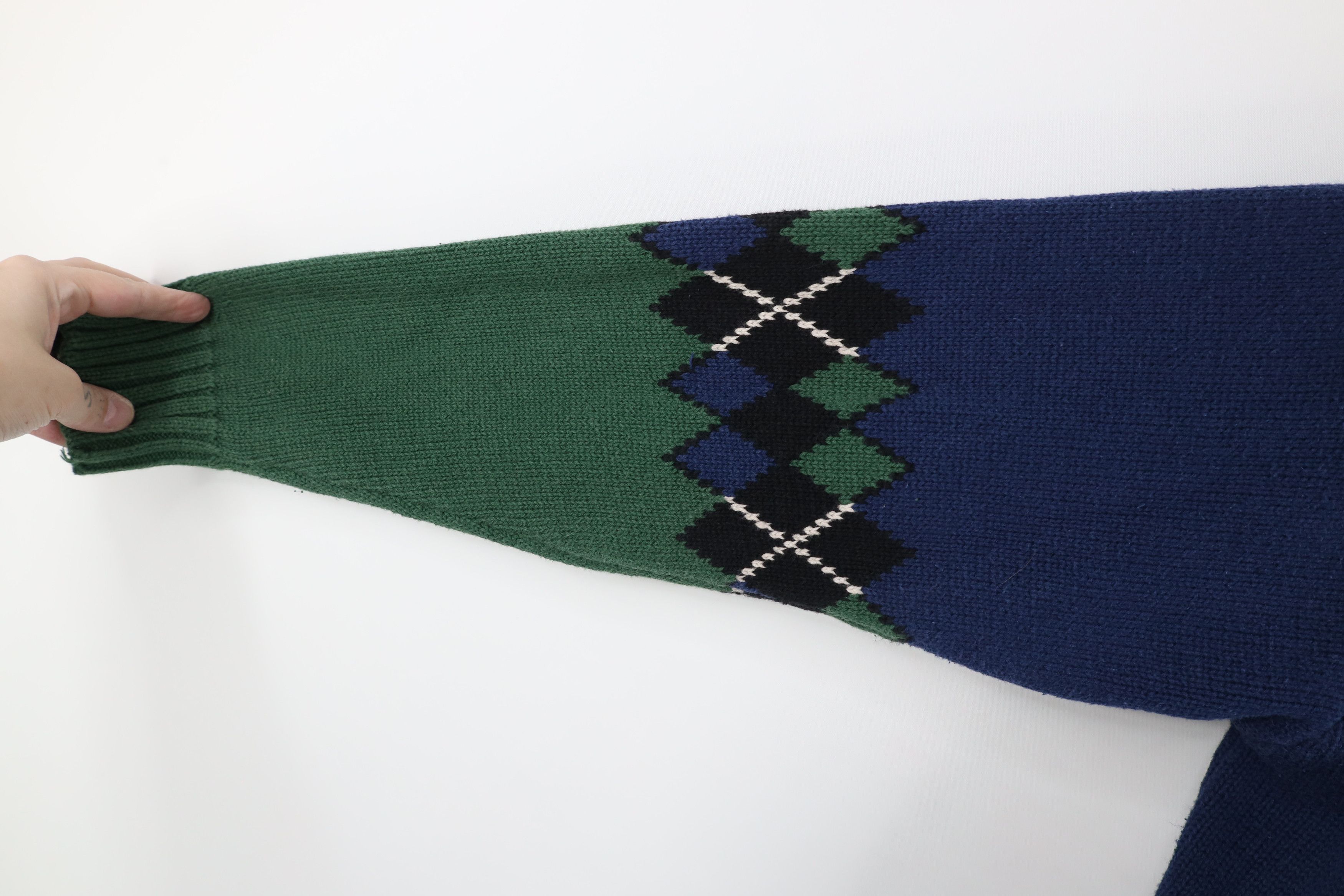 Vintage Vintage 90s Streetwear Marled Knit Turtleneck Sweater Size L / US 10 / IT 46 - 4 Thumbnail