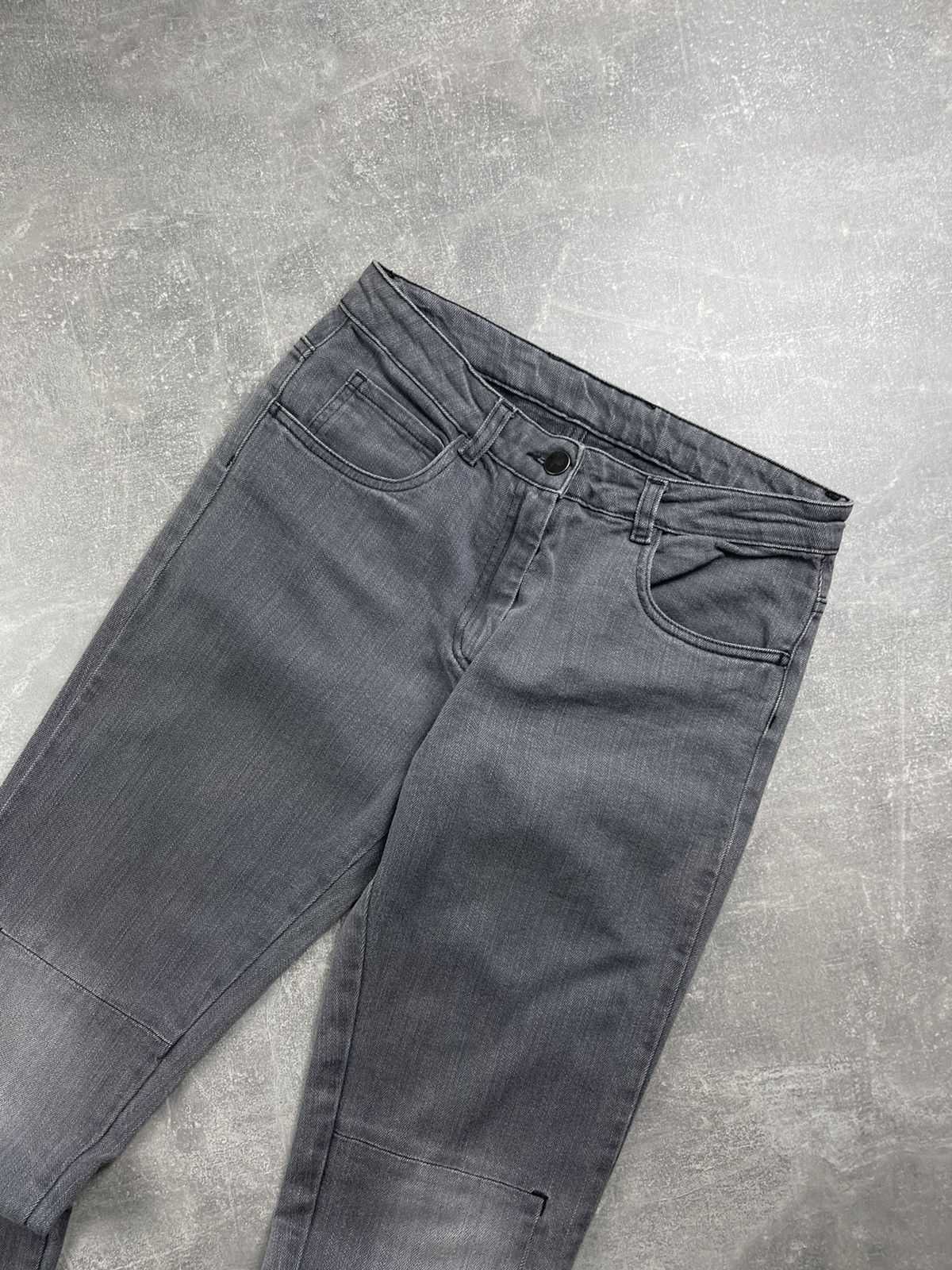 Maison Margiela MM6 Maison Martin Margiela Gray Slim Zip Ankle Jeans Size 28" / US 6 / IT 42 - 4 Thumbnail