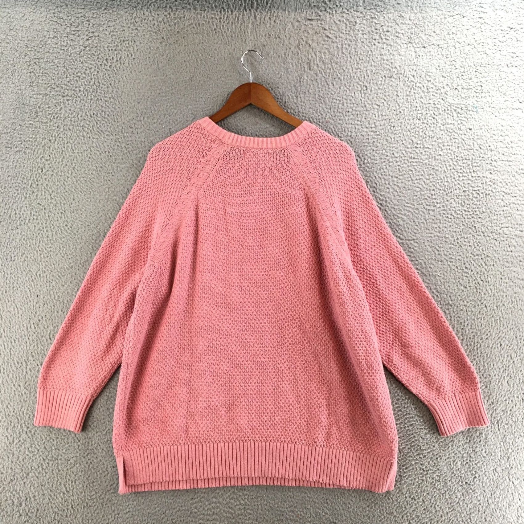 Old Navy Old Navy Sweater Womens XL Crew Neck Long Sleeve Pullover Cotton Blend Pink NEW Size XL / US 12-14 / IT 48-50 - 7 Thumbnail