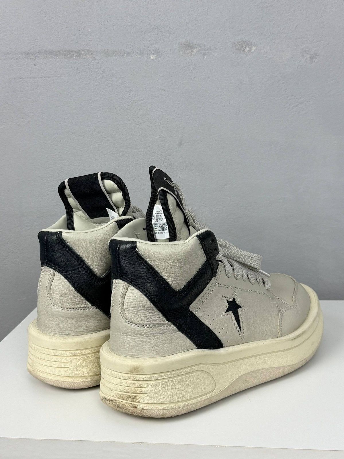 Converse × Rick Owens Drkshdw Rick Owens x Converse DRKSHDW TURBOWPN Mid Size US 7 / IT 37 - 5 Thumbnail
