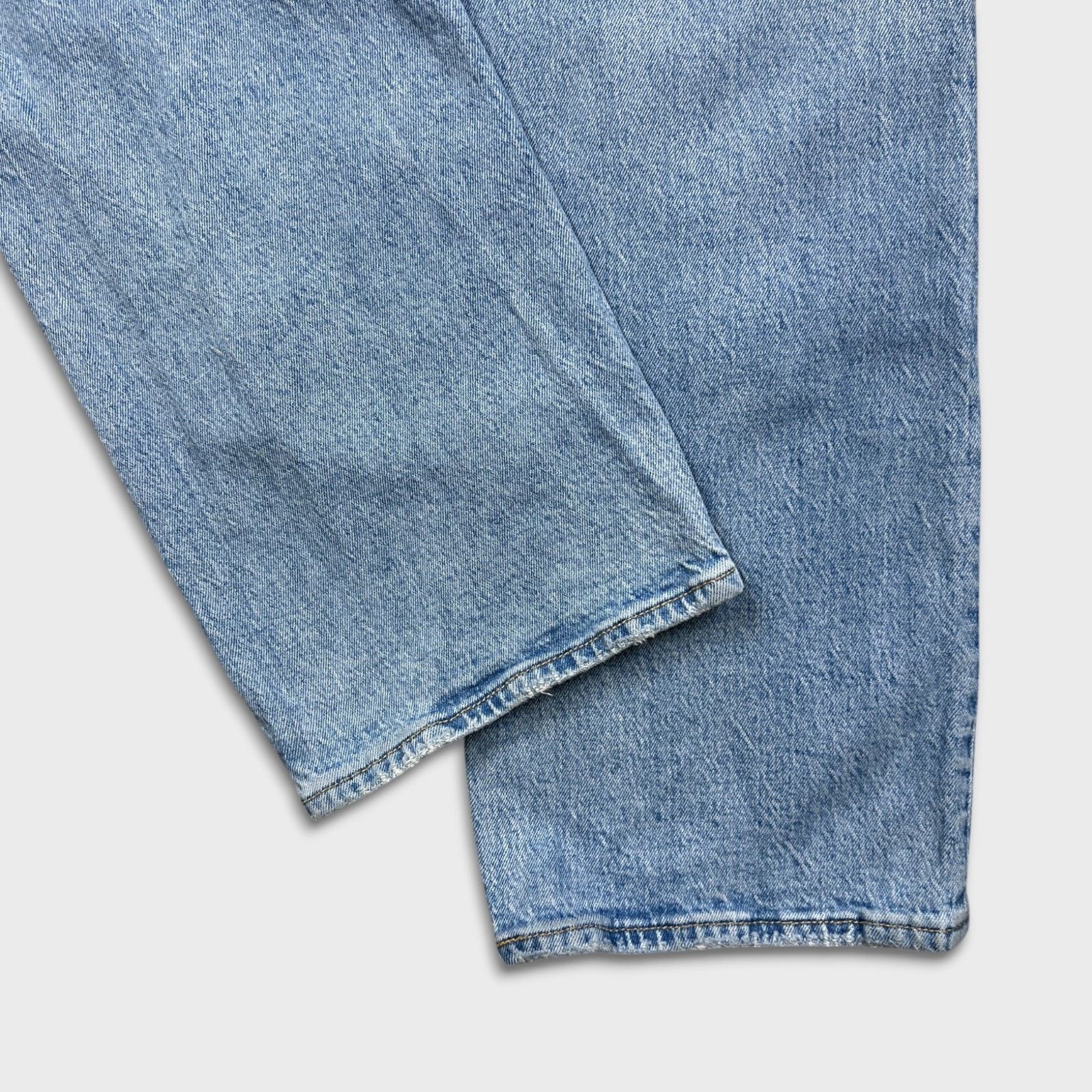 Levi's Levi's Ribcage Straight Jean 32x27 Blue Distressed High Rise Size 32" / US 10 / IT 46 - 9 Thumbnail