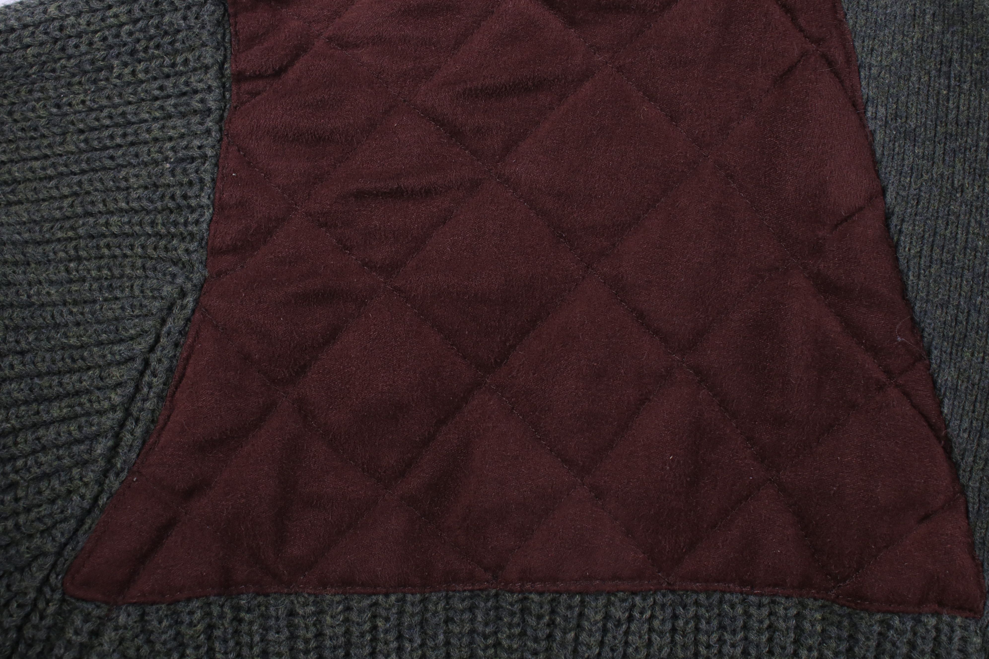 Cabelas Vintage Cabelas Knit Elbow Patch Shooting Henley Sweater Size US XL / EU 56 / 4 - 7 Thumbnail