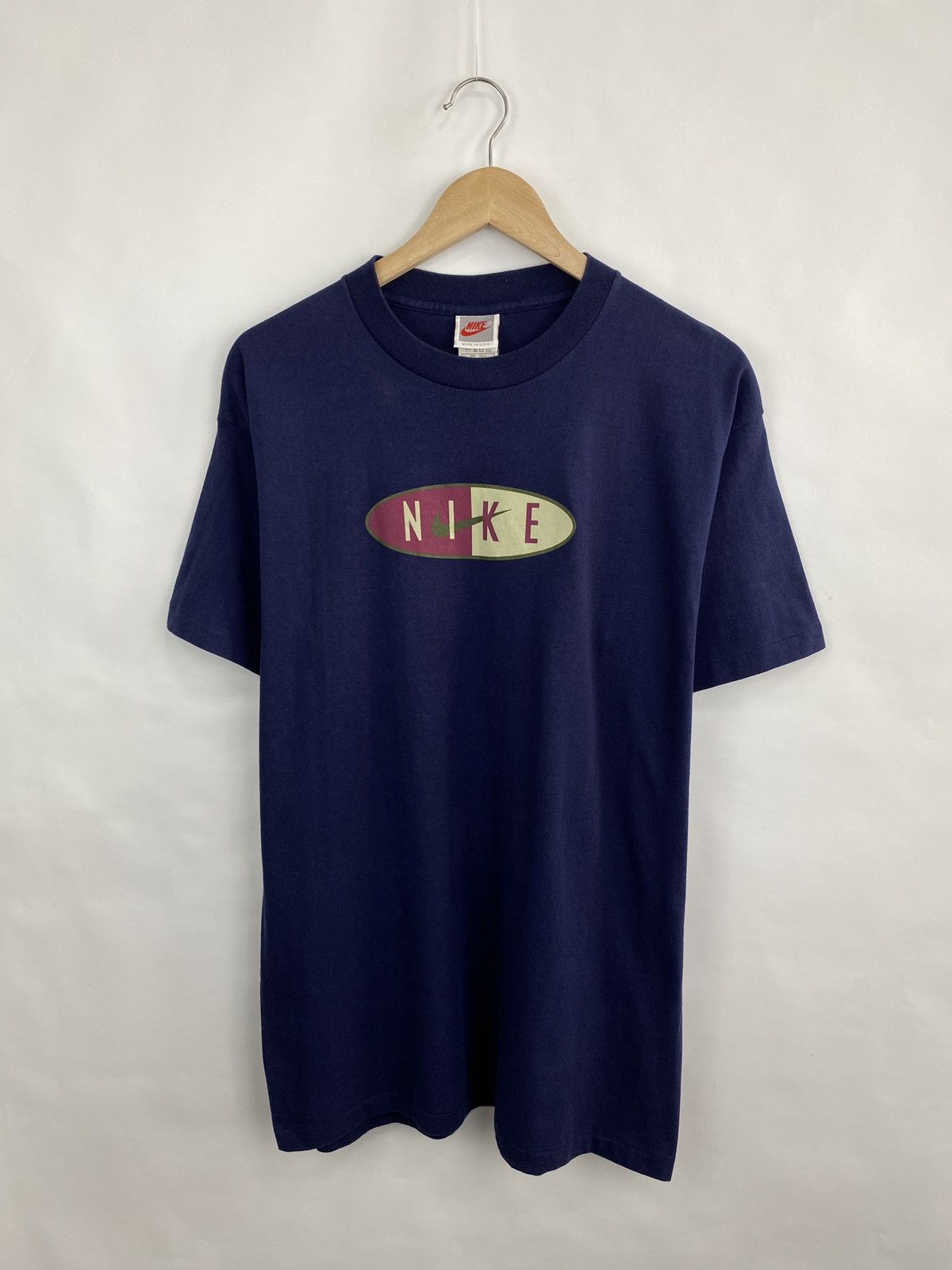Nike 🇺🇸 Vintage 90s Nike Rare Made in USA T-Shirt Y2K Retro Hype Size US XL / EU 56 / 4 - 3 Thumbnail