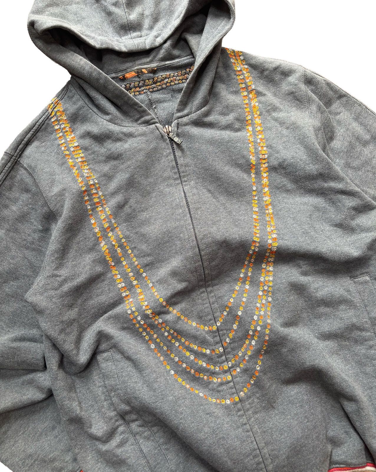 Maharishi Maharishi Embroidered Hoodie Tibetan Design Khaki S Size US S / EU 44-46 / 1 - 3 Thumbnail