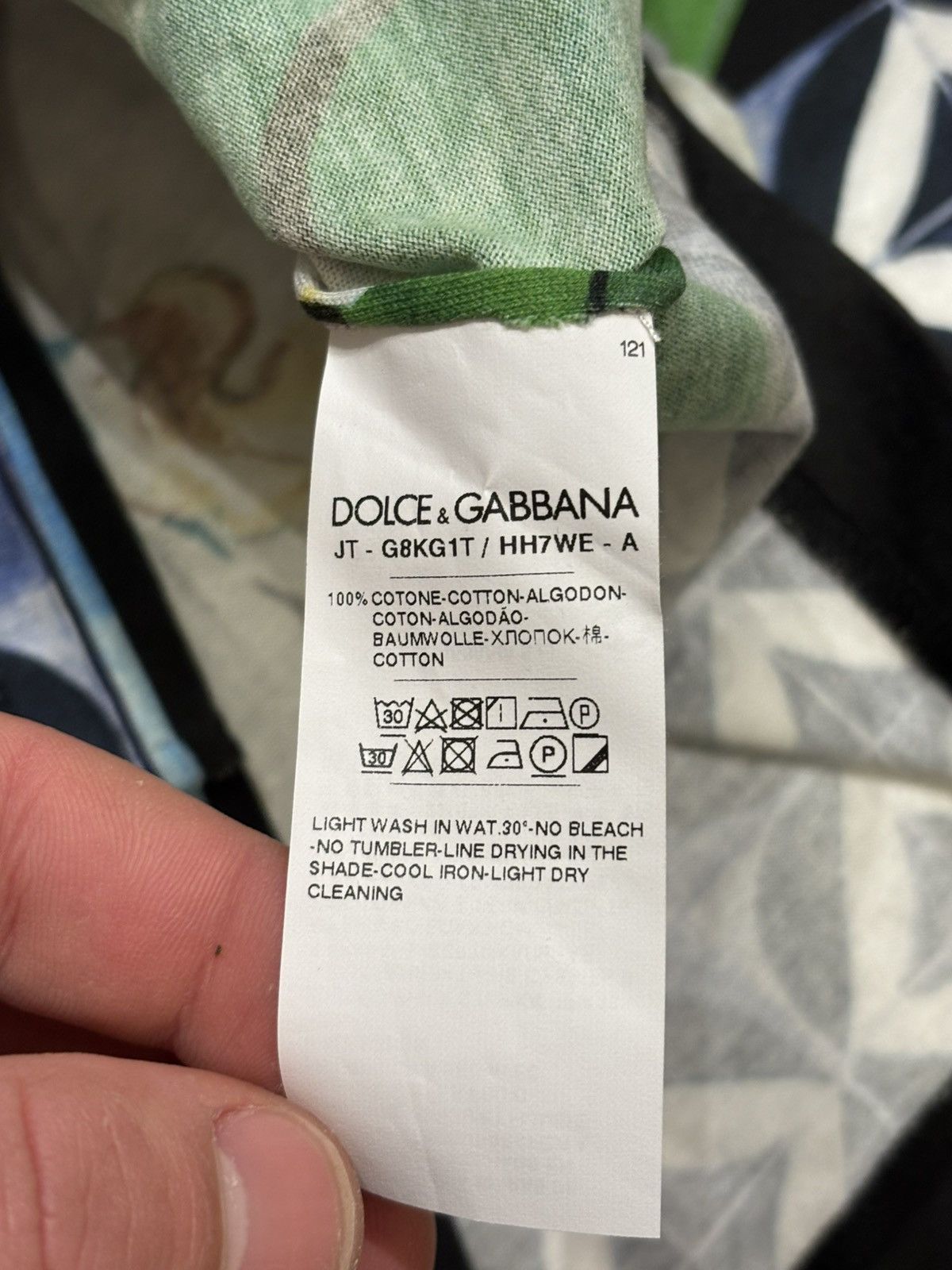 Dolce & Gabbana D&G Floral Tile Tee Size US M / EU 48-50 / 2 - 8 Thumbnail