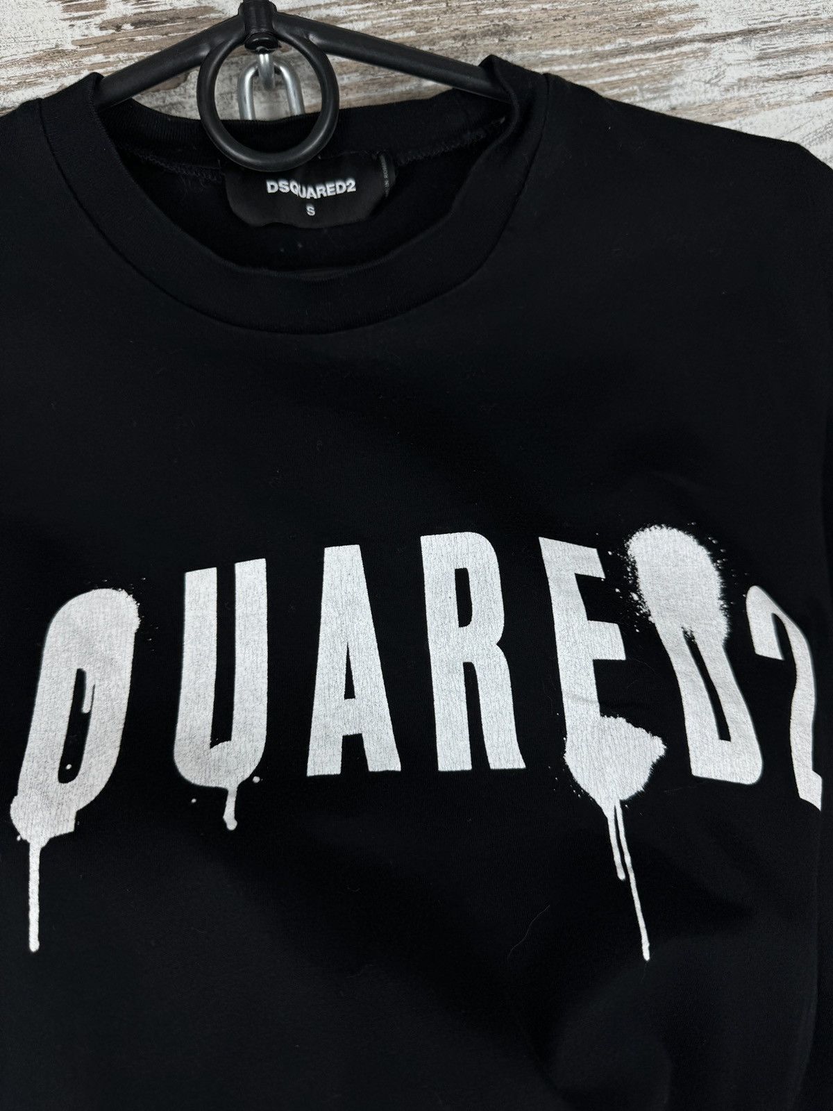 Dsquared2 Mens Dsquared2 T-shirt luxury tee overprint big logo black Size US S / EU 44-46 / 1 - 8 Thumbnail