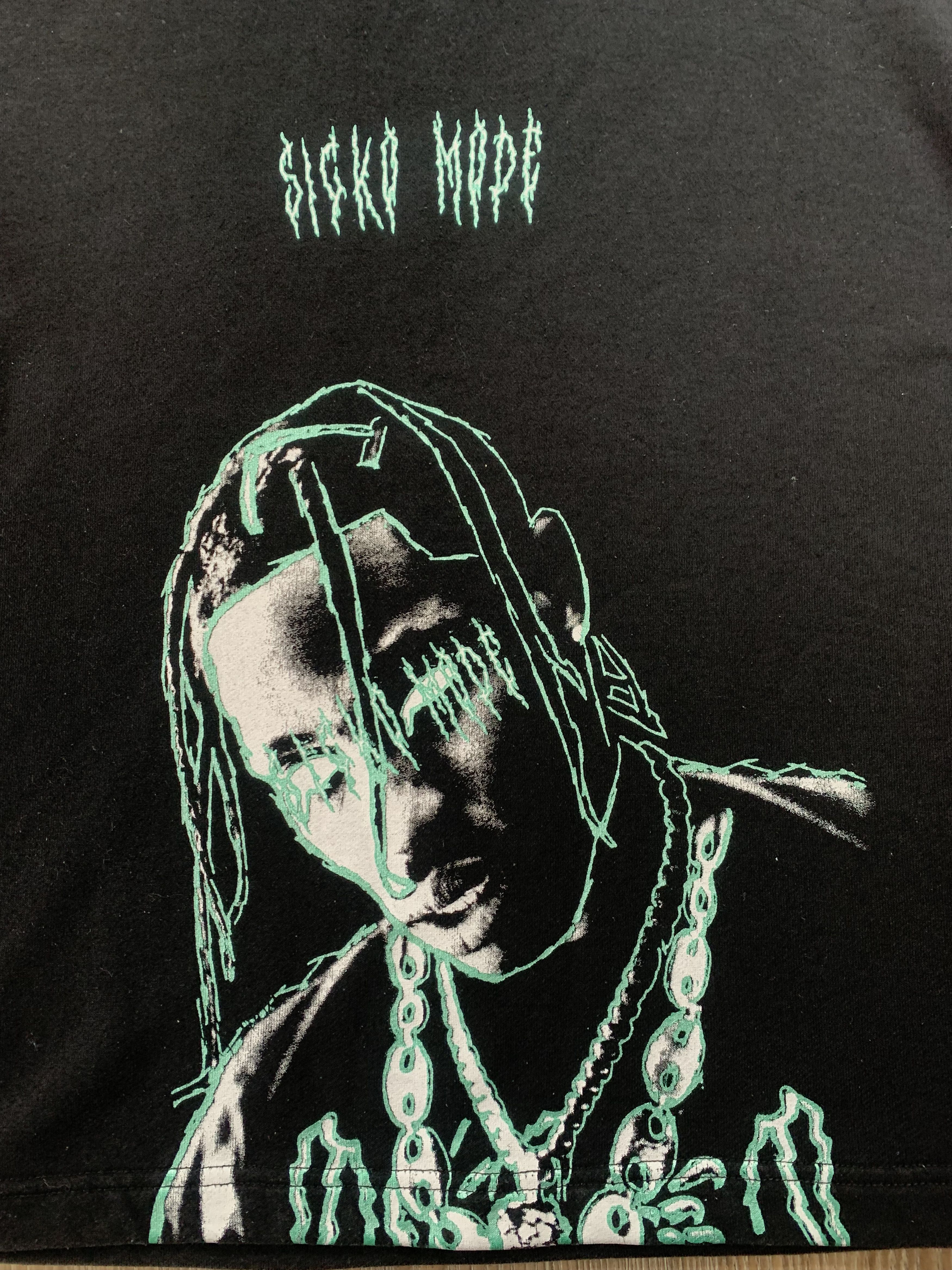 Rap Tees Travis Scott Sicko Mode Black Crewneck Sweatshirt Size US S / EU 44-46 / 1 - 5 Thumbnail