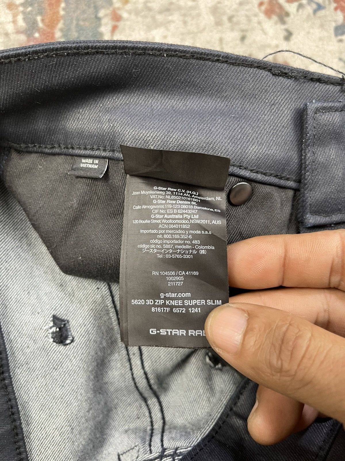 G-Star G Star Raw 3D Zip Knee Super Slim Denim Size US 28 / EU 44 - 15 Thumbnail