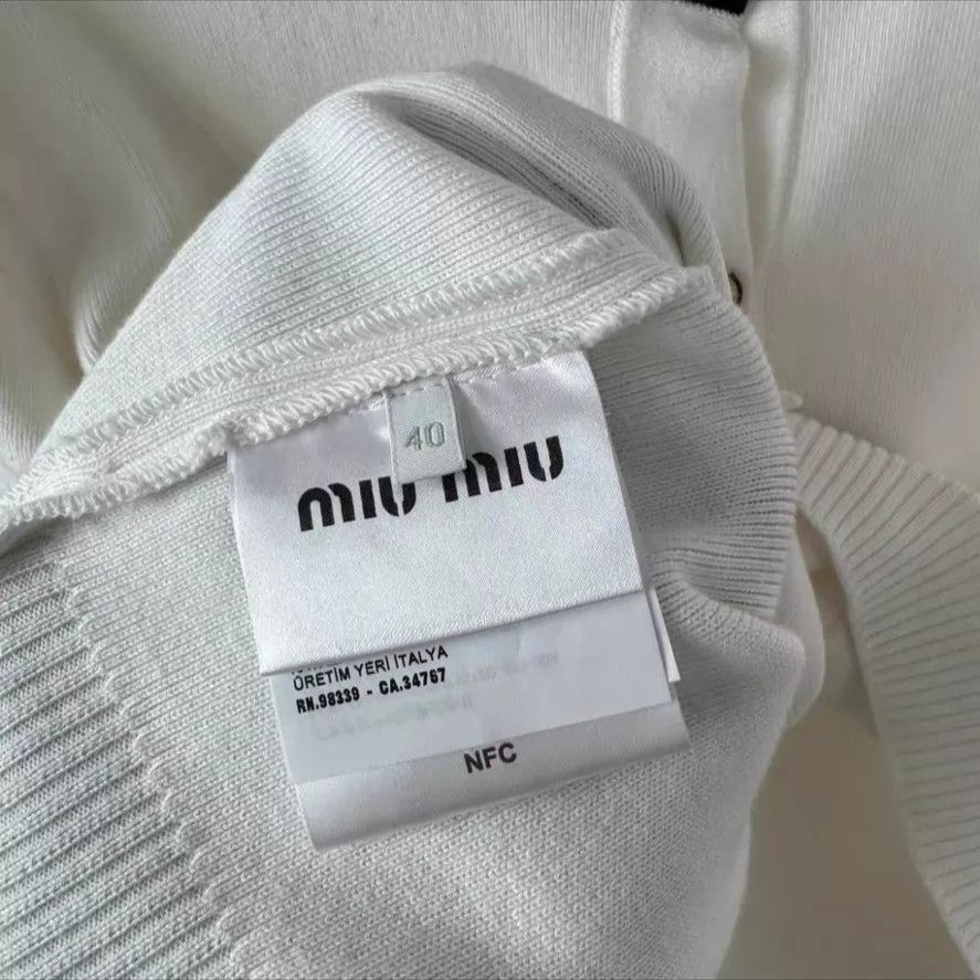 Miu Miu MIU MIU Knit Short-Sleeve 40 Size S / US 4 / IT 40 - 2 Thumbnail