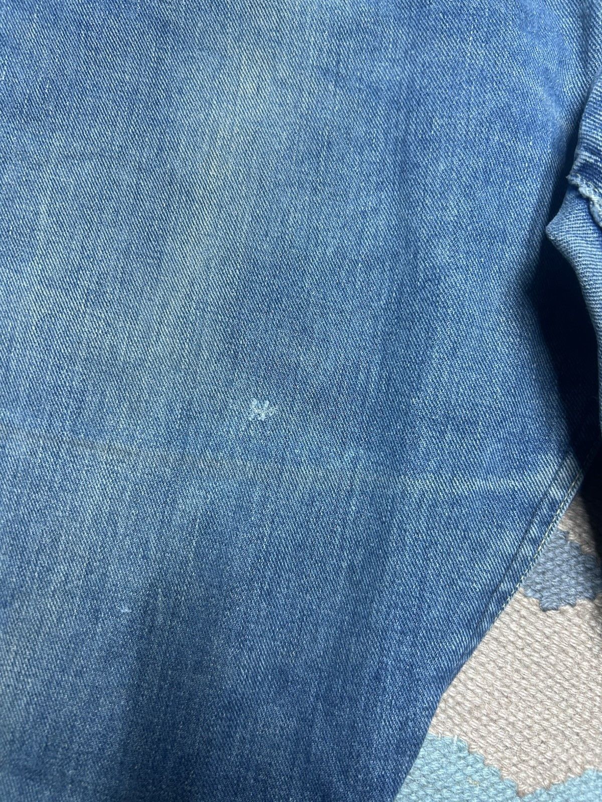 Vintage Vtg 1960s Lee riders jeans faded half selvedge jerky 44x29 Size US 44 / EU 60 - 4 Thumbnail